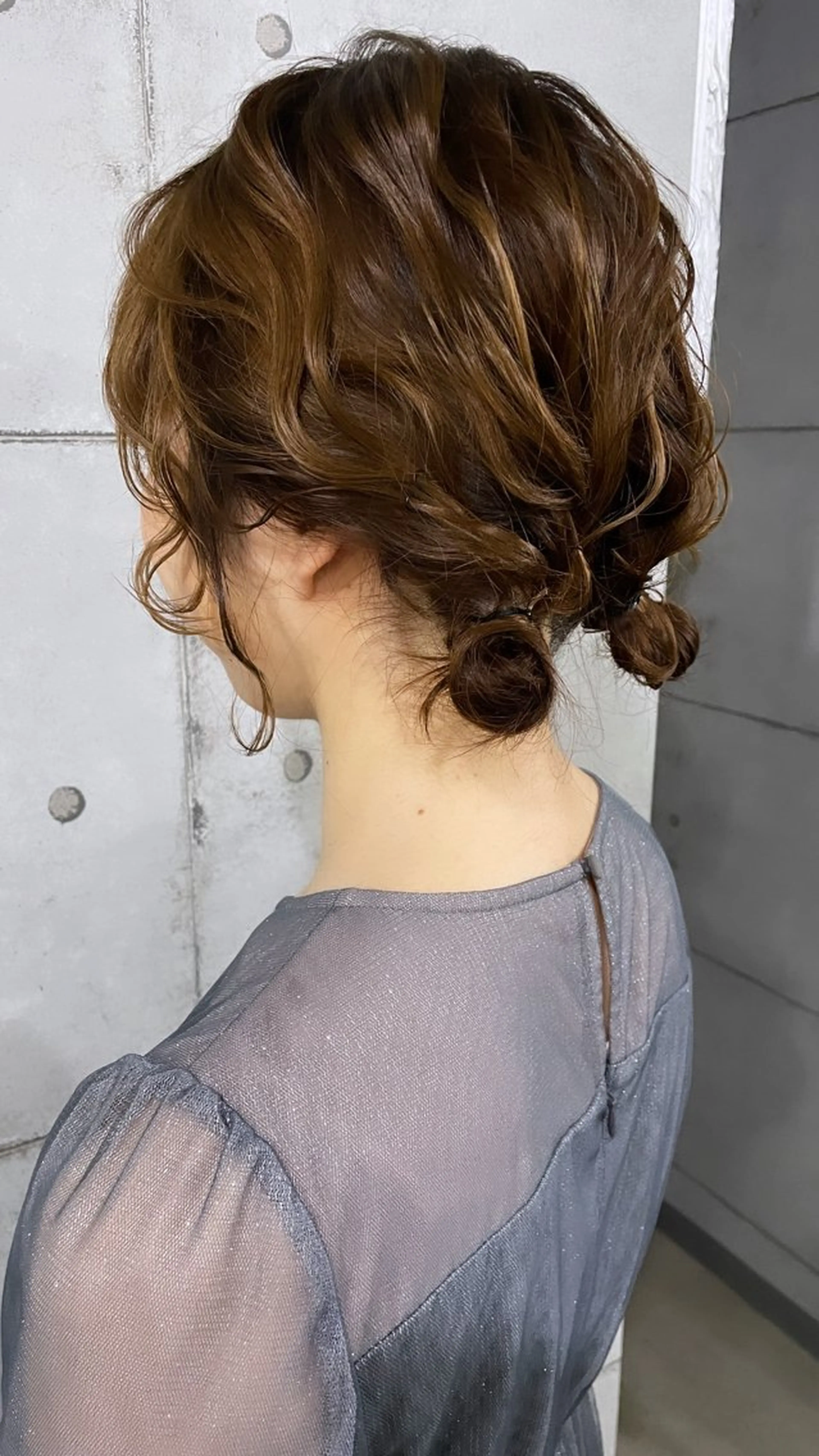 セミロング ヘアアレンジ MAIKO 【中崎・茶屋町】のヘアスタイル