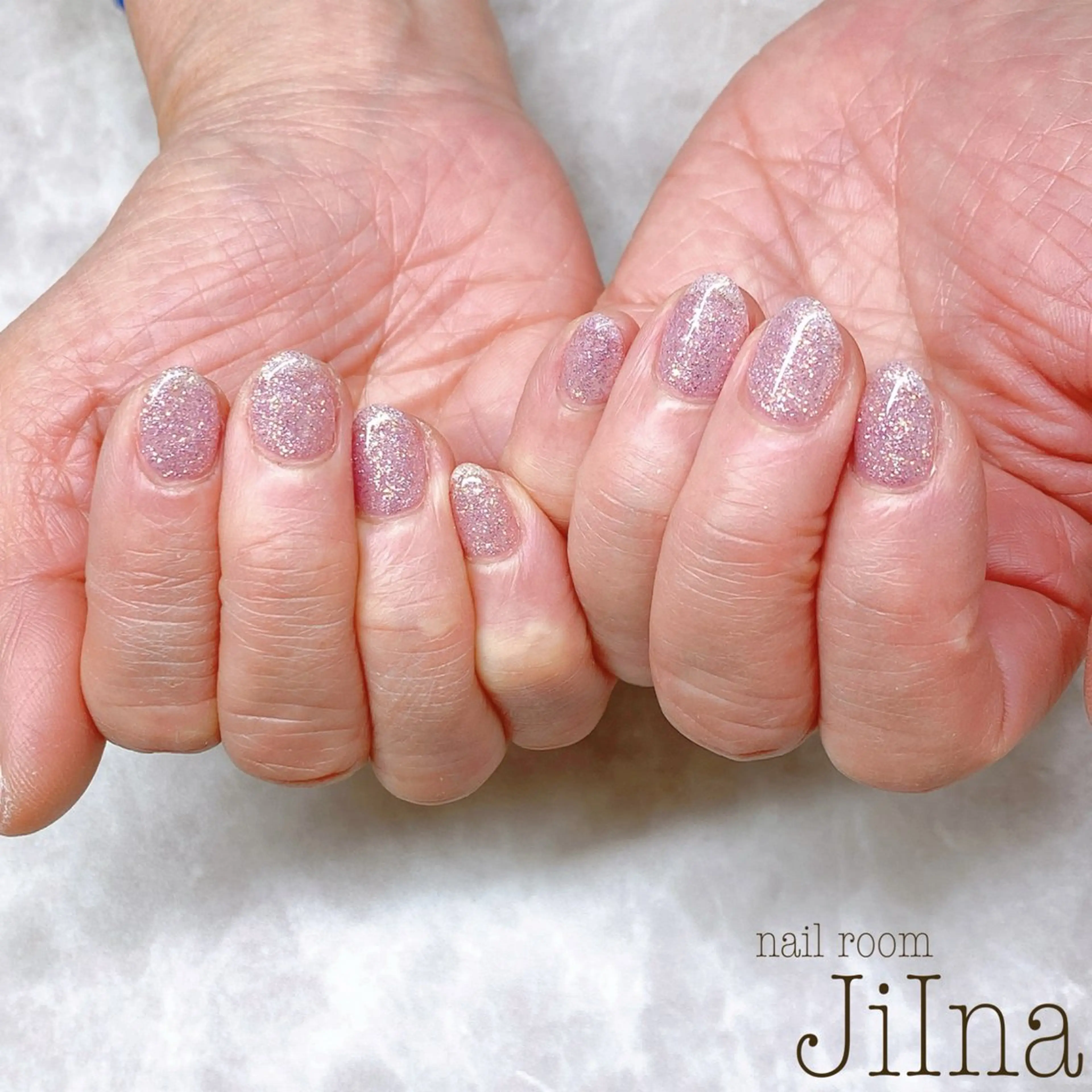 ネイル ラメ(グリッター) ワンカラーネイル JiIna nailのネイルデザイン