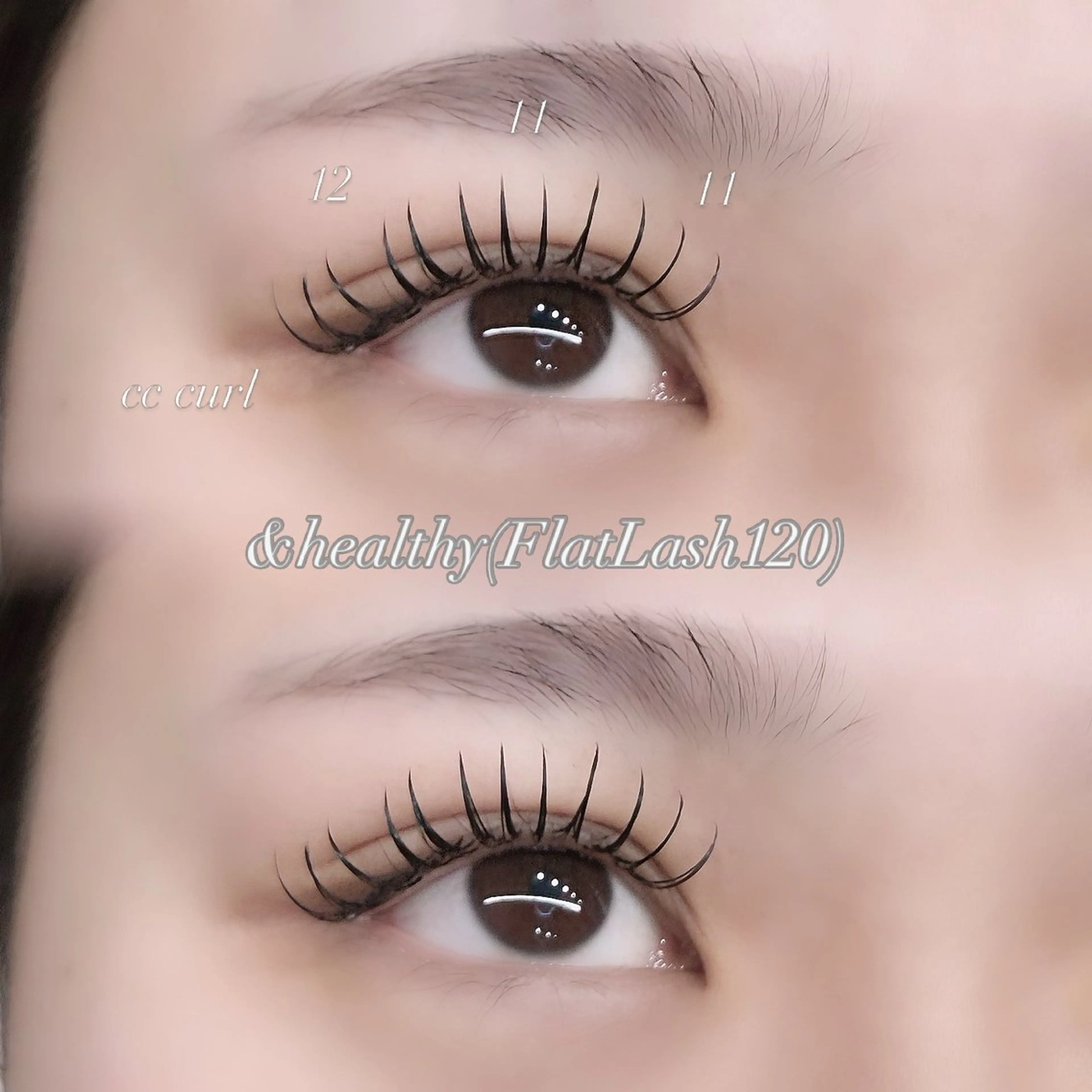 〖✨最新エクステパーマ✨〗&healthy(アンドヘルシー)🎀フラットラッシュ120本の写真