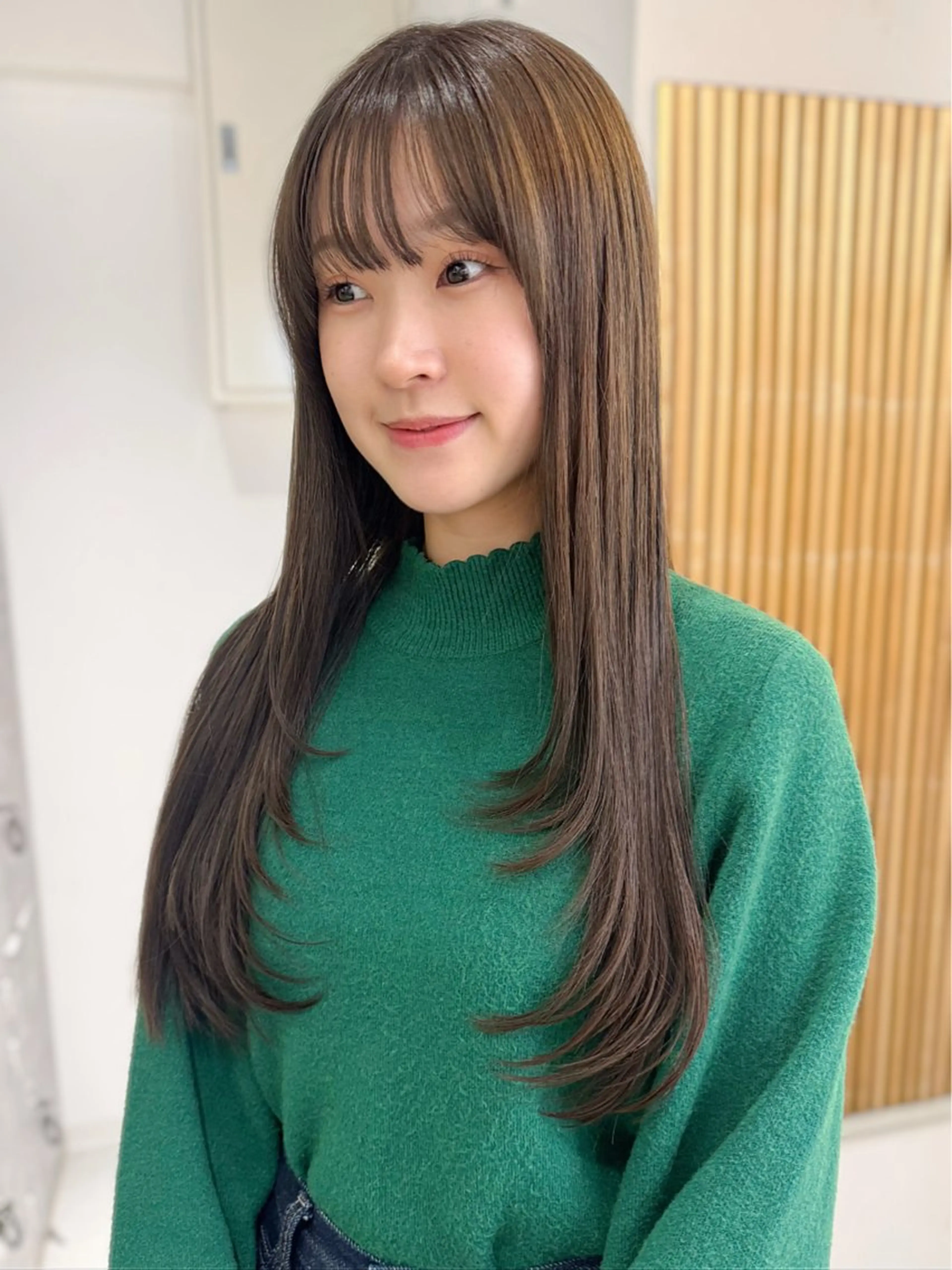 ロング カット ヘアカラー トリートメント 垢抜け/レイヤー/ ハイトーン/アスナのヘアスタイル