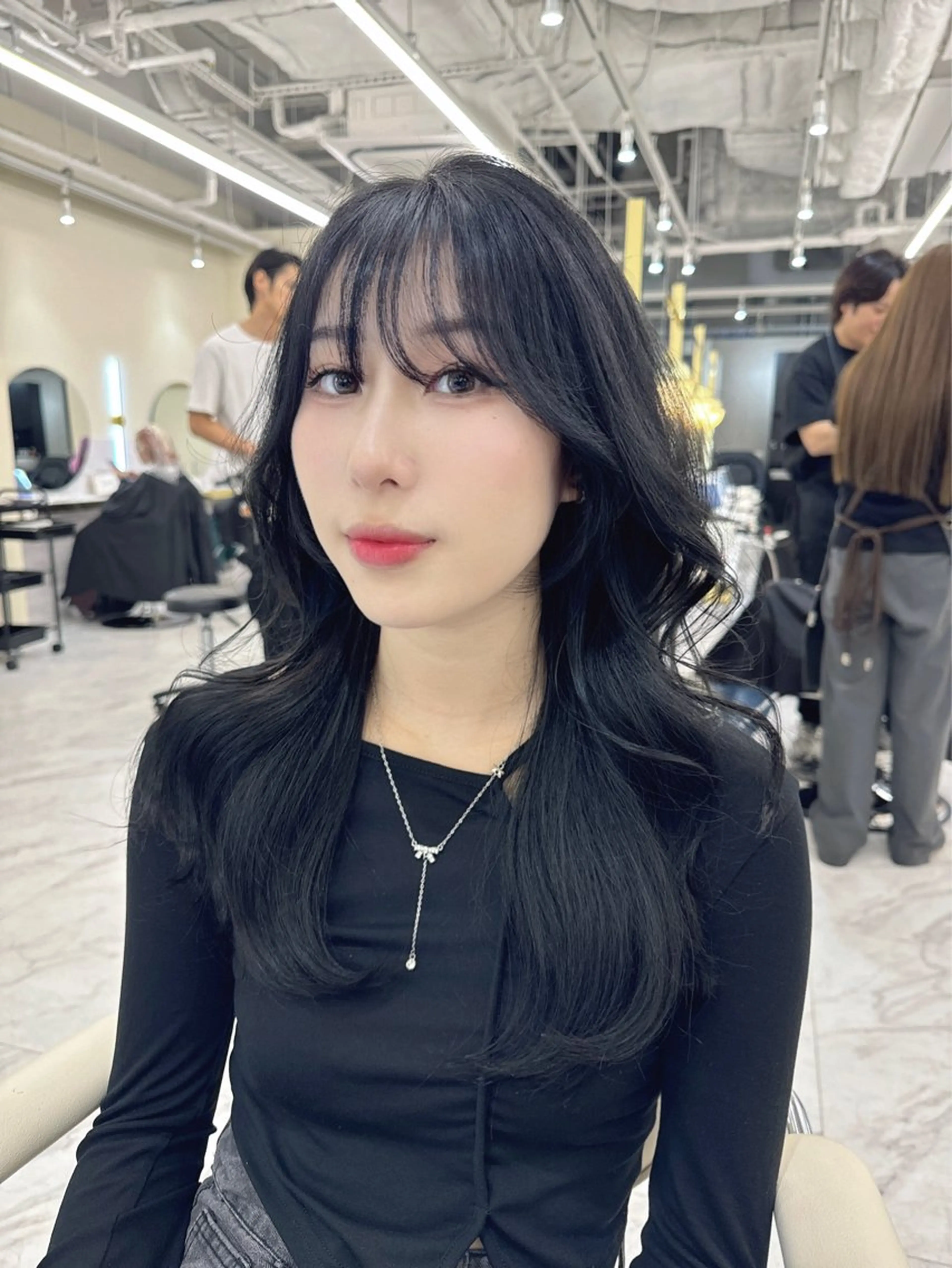 セミロング カラー ヘアアレンジ カット ヘアカラー トリートメント 🤍layer🤍 リナのヘアスタイル