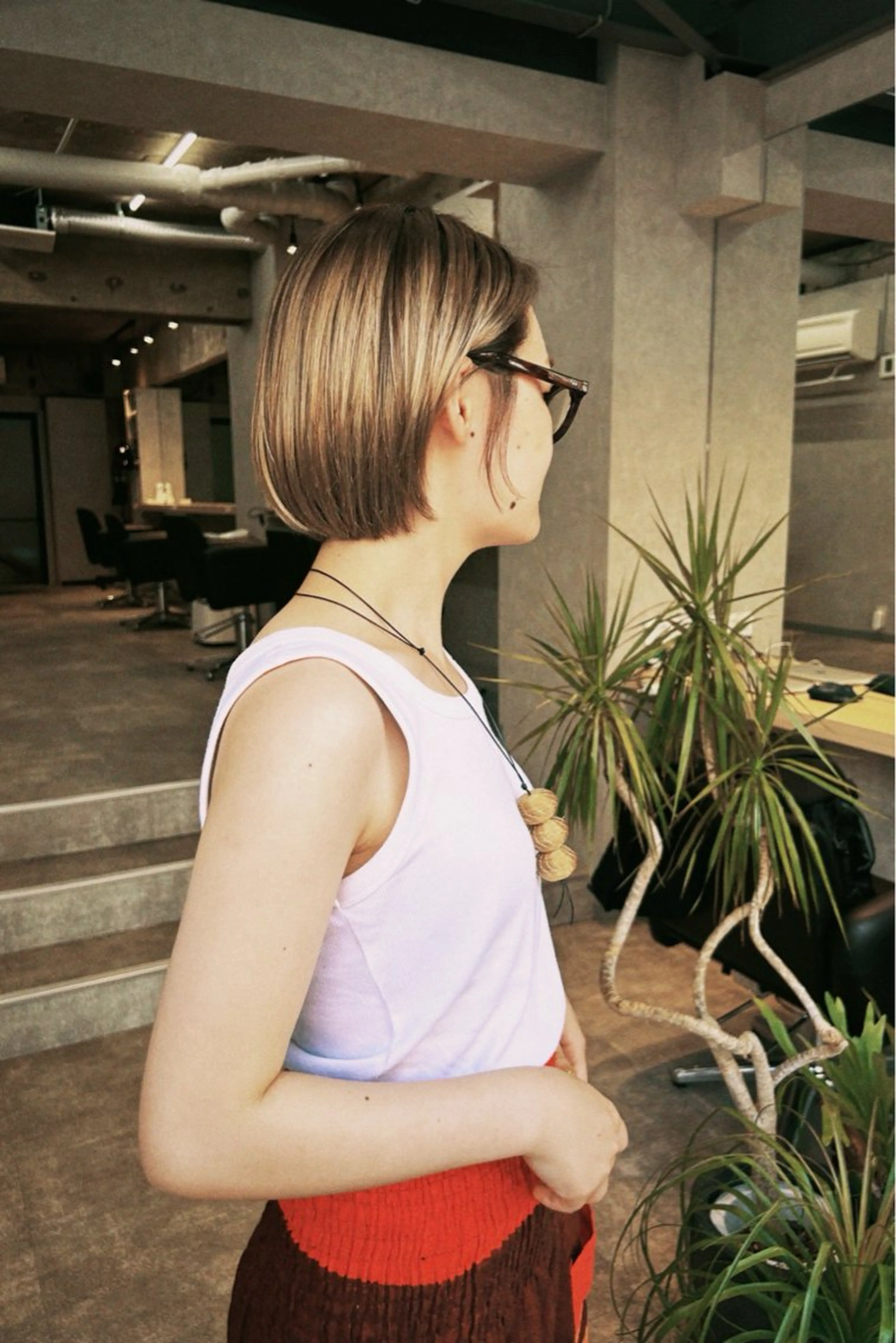 ショート カラー ヘアカラー Umu所属・✳︎透明感カラー✳︎ ボブ✳︎nanaのヘアスタイル