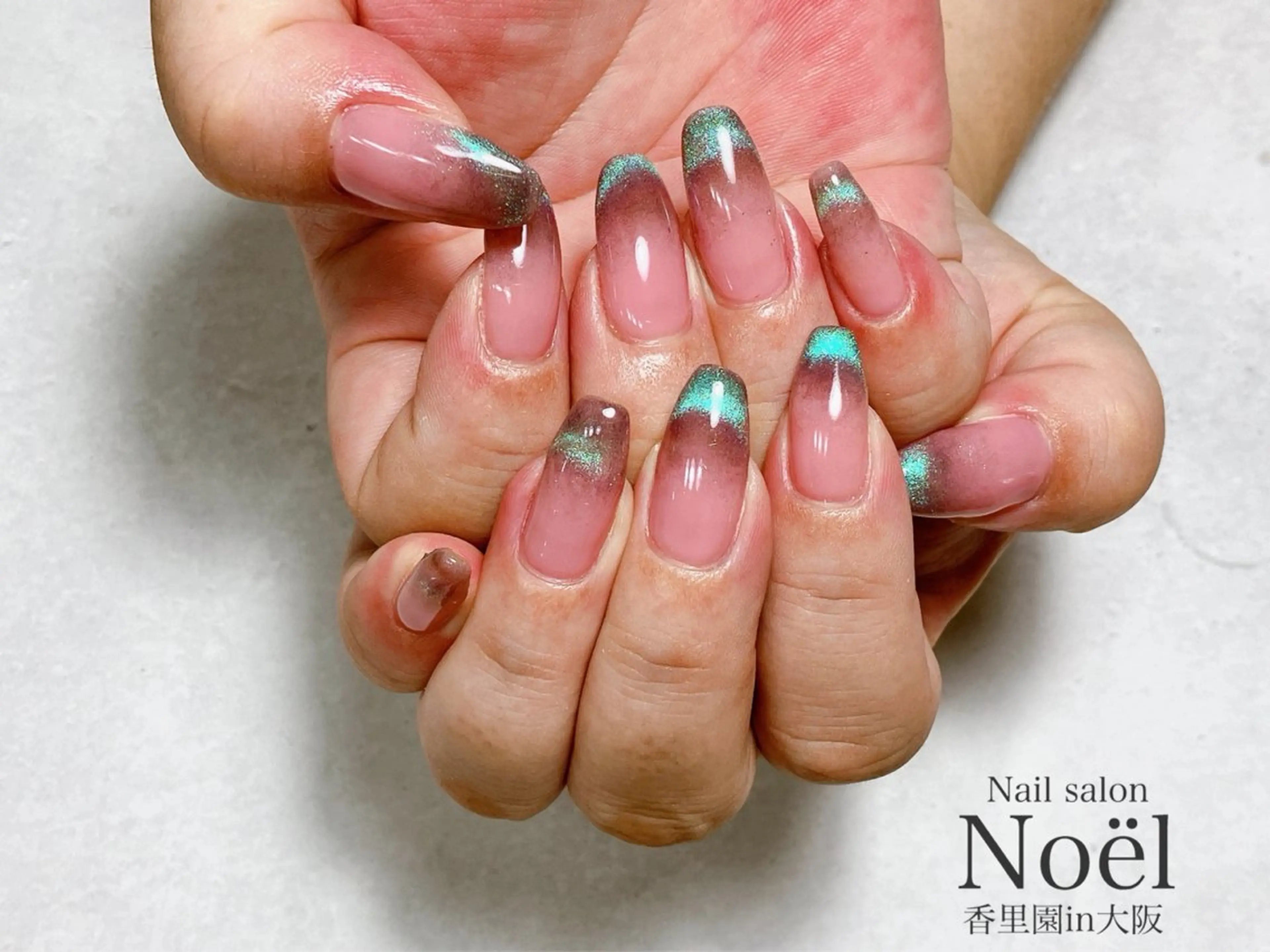 ネイル グラデーション マグネットネイル ハンドネイル Nailsalon Noël所属・Nailsalon ＆Noelのネイルデザイン
