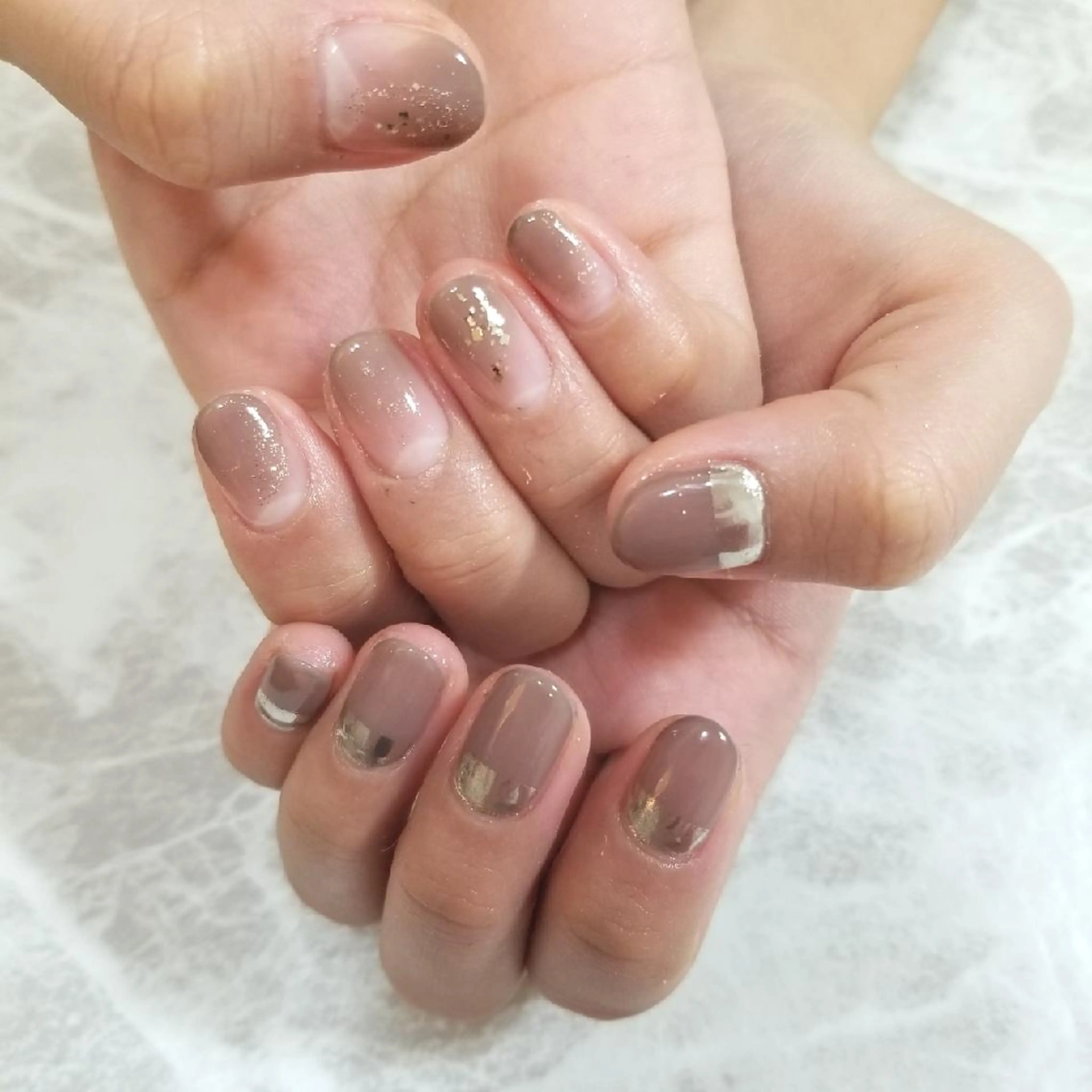 ネイル ミラーネイル ハンドネイル nailatelier nijiiro.所属・nijiiro🌈 サトウのネイルデザイン