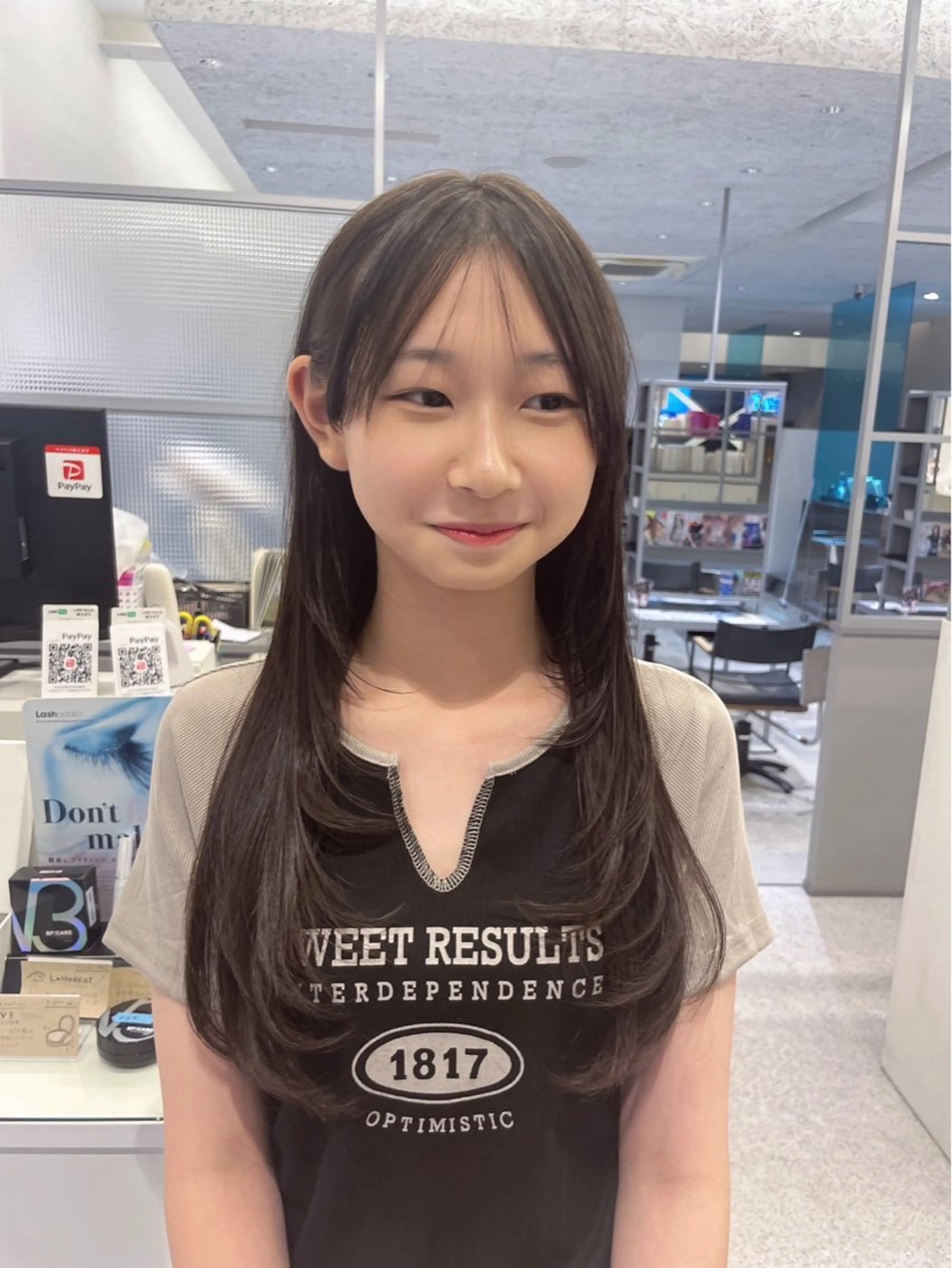 ロング THE SKY所属・アダチ ヒナタのヘアスタイル