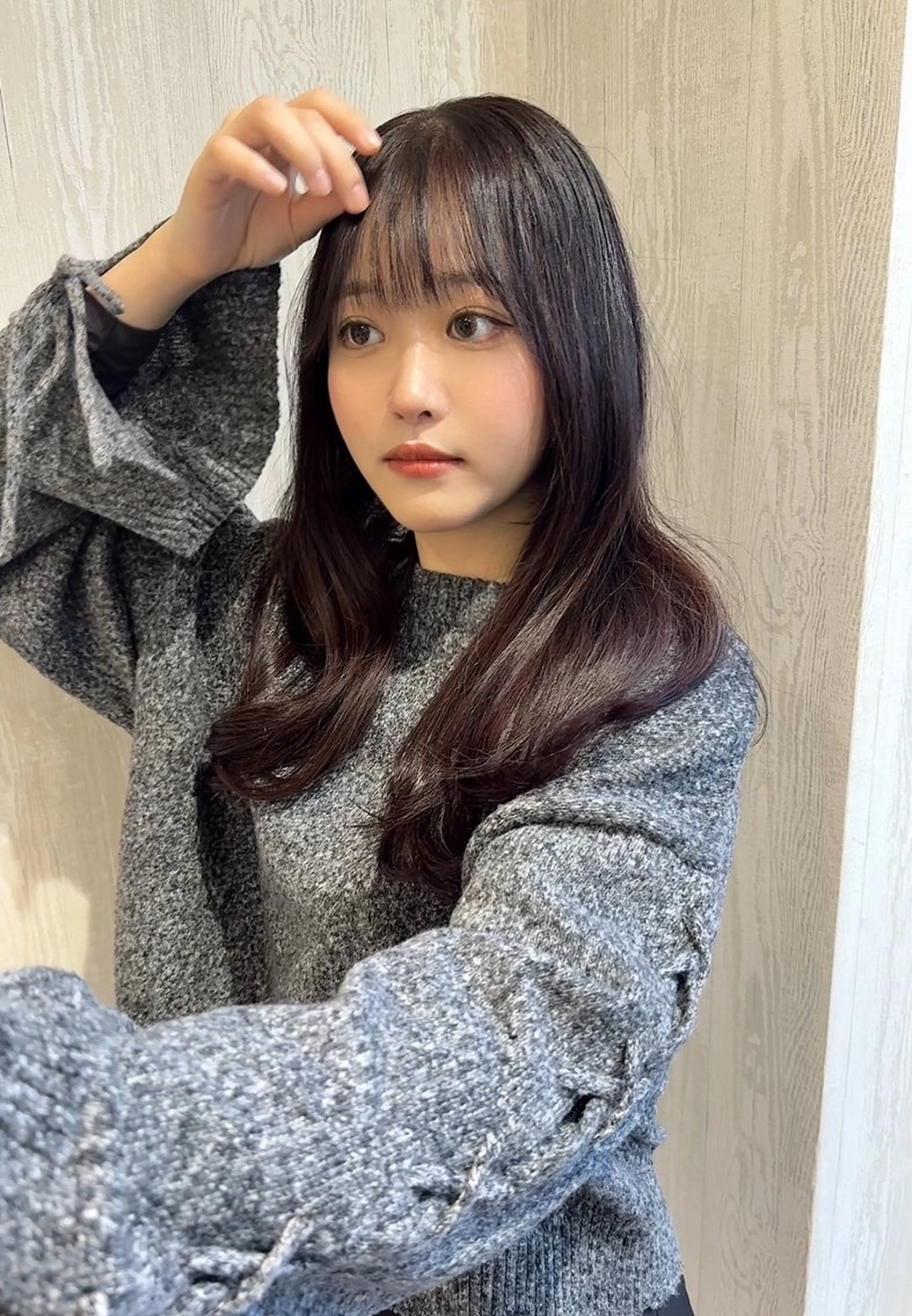 ロング カラー 顔まわりレイヤー 韓国風ヘア レイヤーカット カット ヘアカラー トリートメント 河合秀明/ショート /ボブ/レイヤーのヘアスタイル