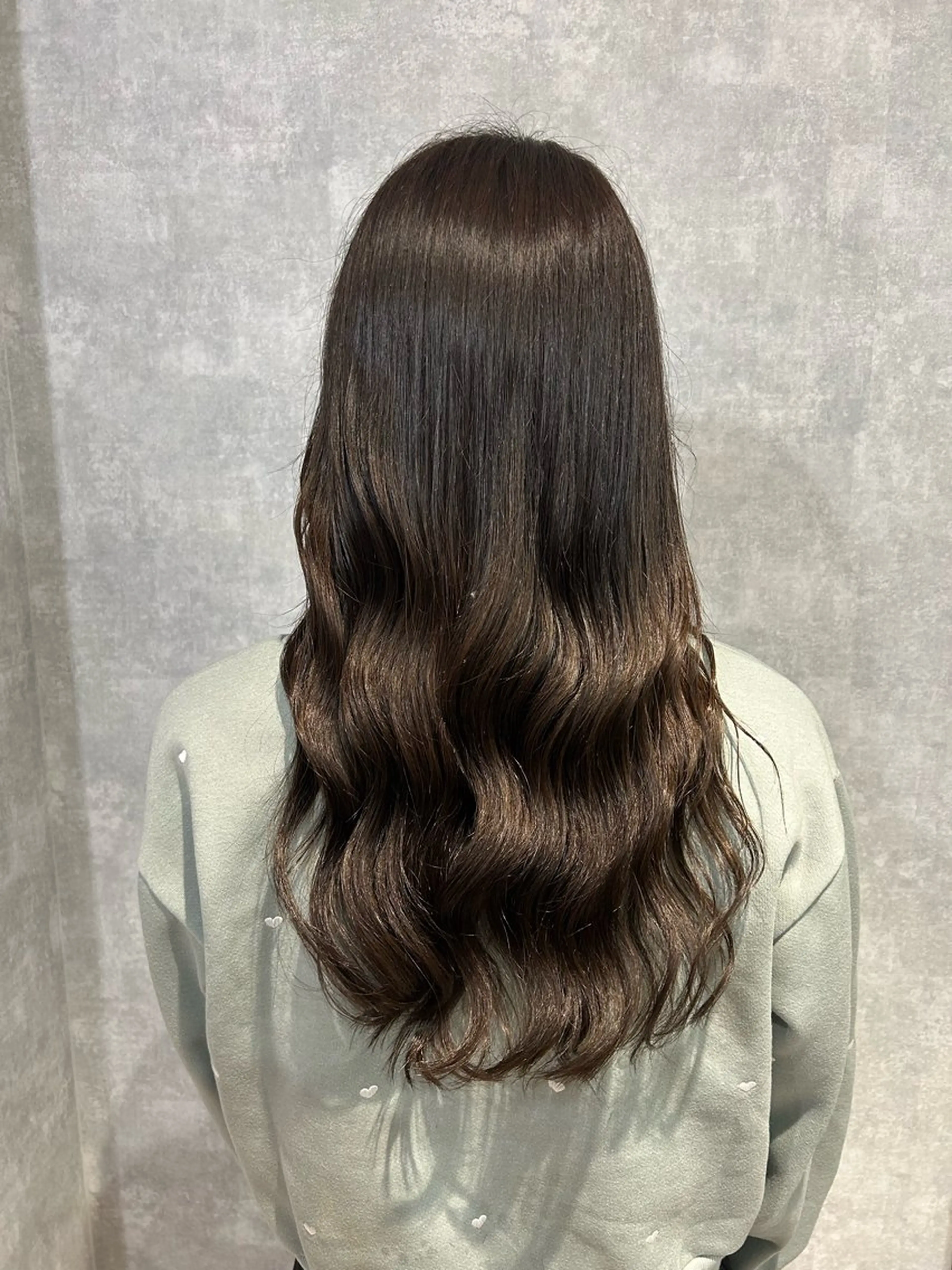 セミロング 最新ケアカラー 髪質改善YUTOのヘアスタイル