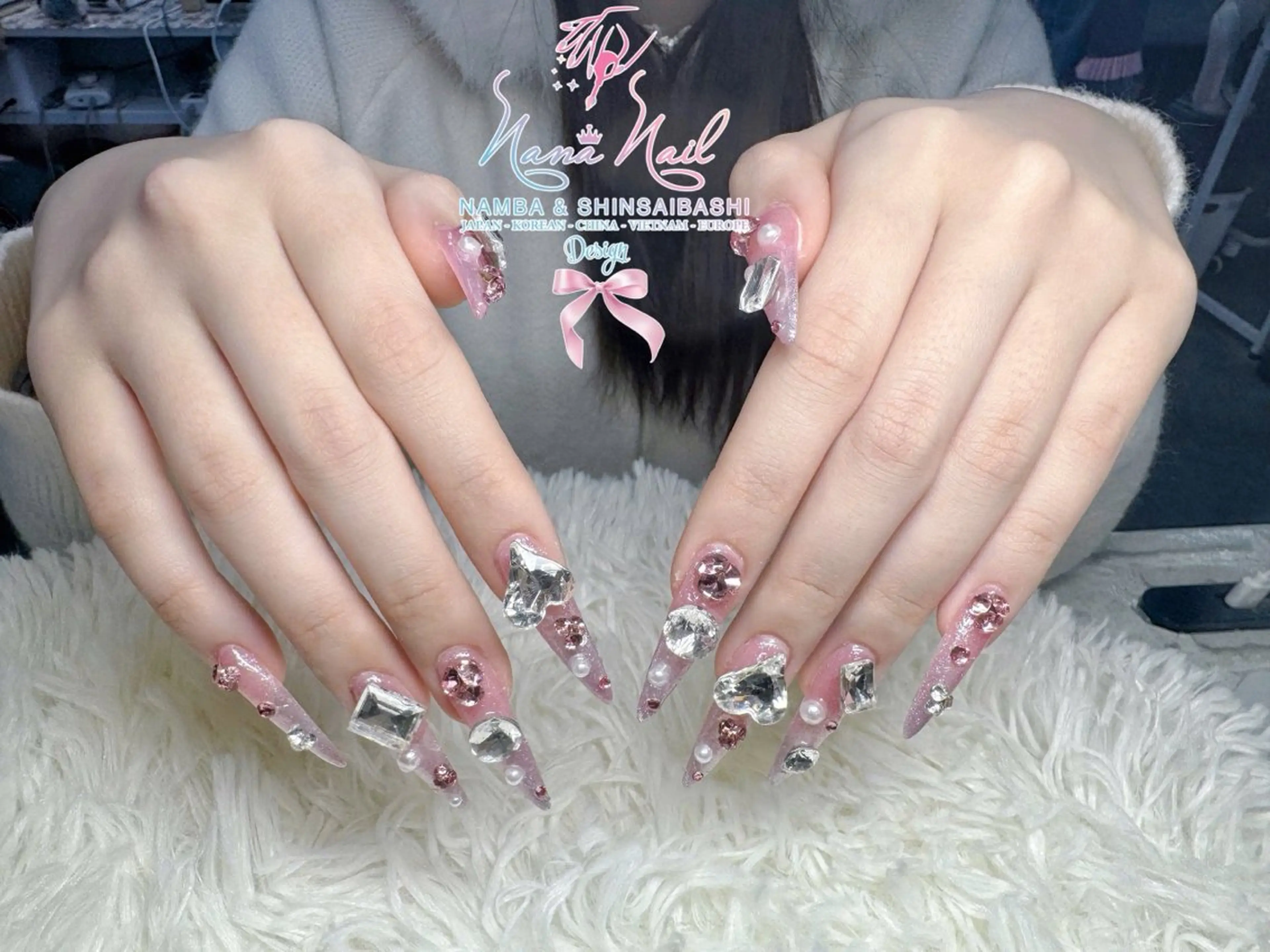 ネイル チークネイル 桜ネイル フラッシュネイル フットネイル ジェルネイル ハンドネイル ７９LINA NAIL 心斎橋店所属・リナネイル アメ村心斎橋店のネイルデザイン