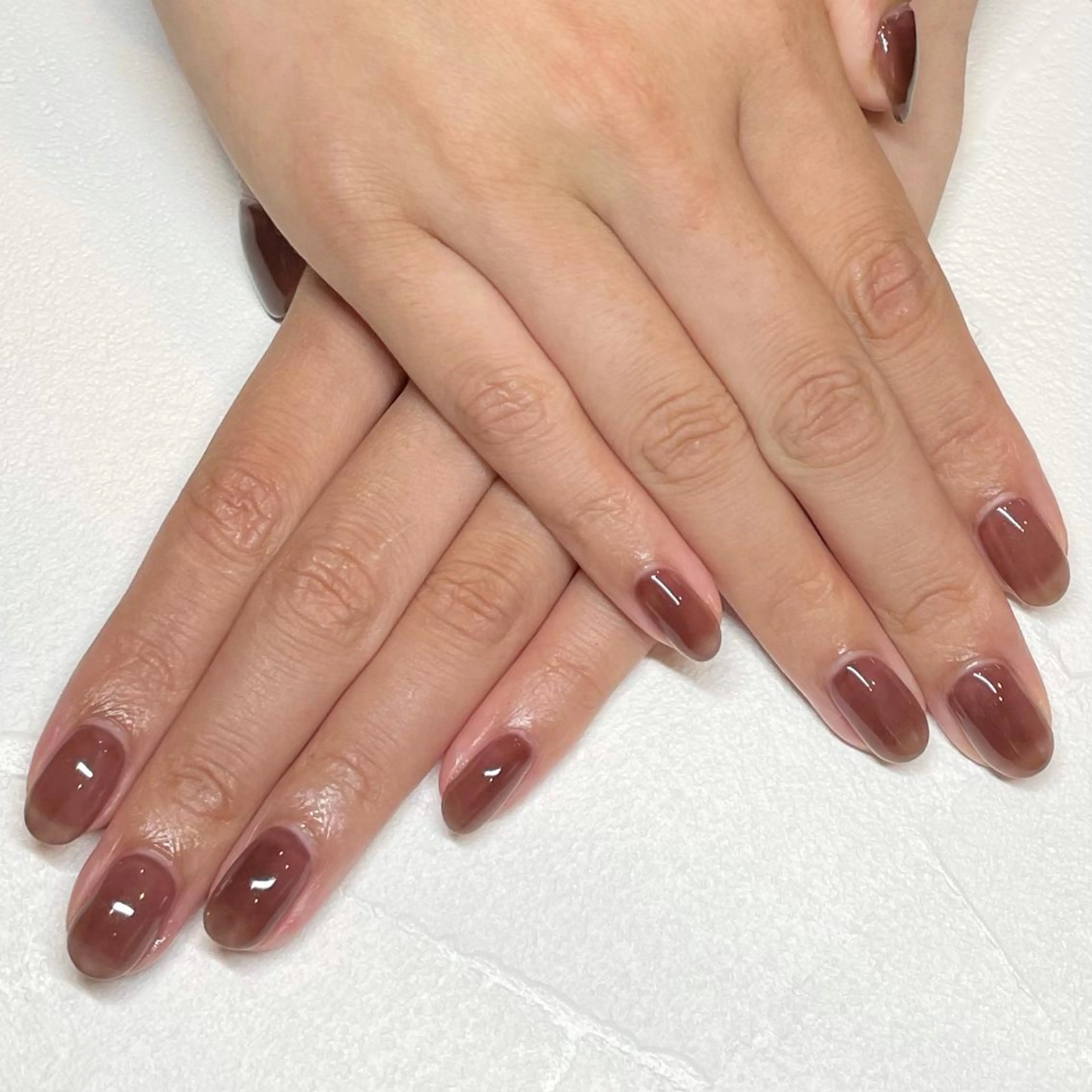 ネイル ワンカラーネイル ささき れいなのネイルデザイン