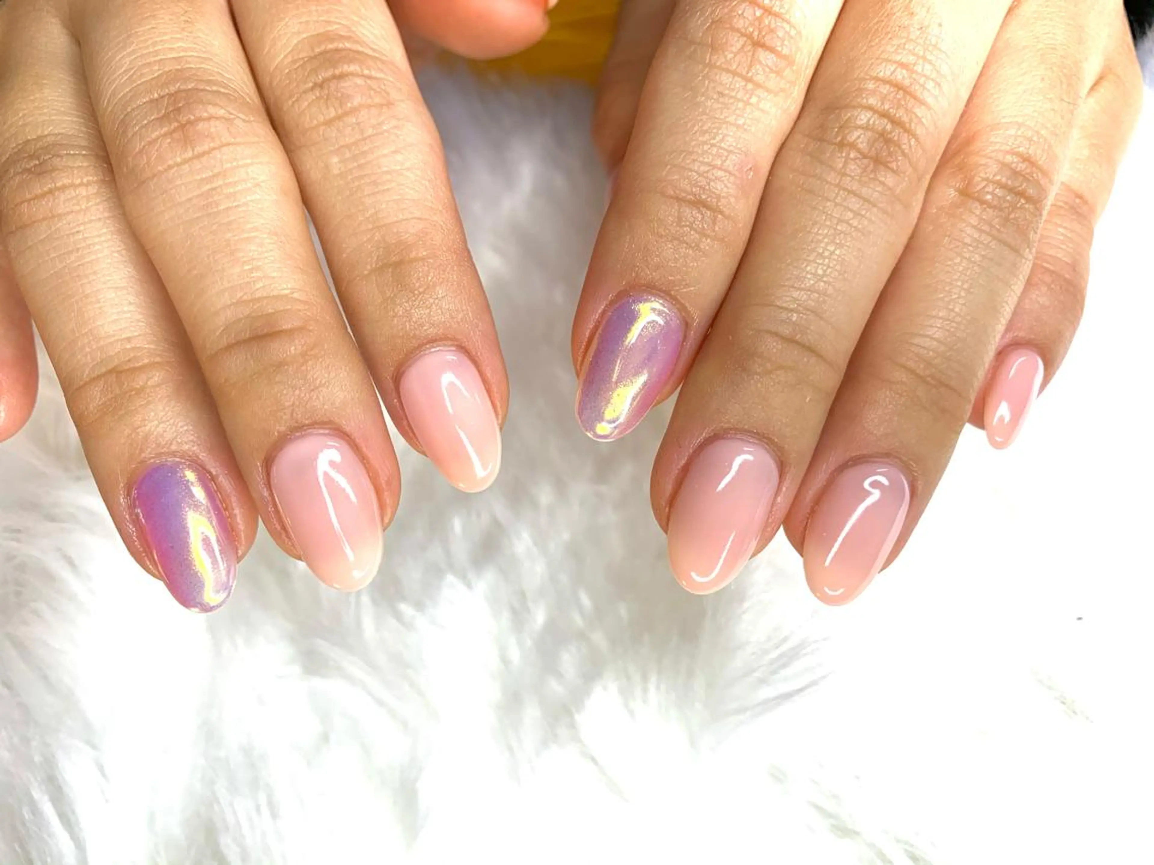 ネイル ミラーネイル aime 中崎町のネイルデザイン