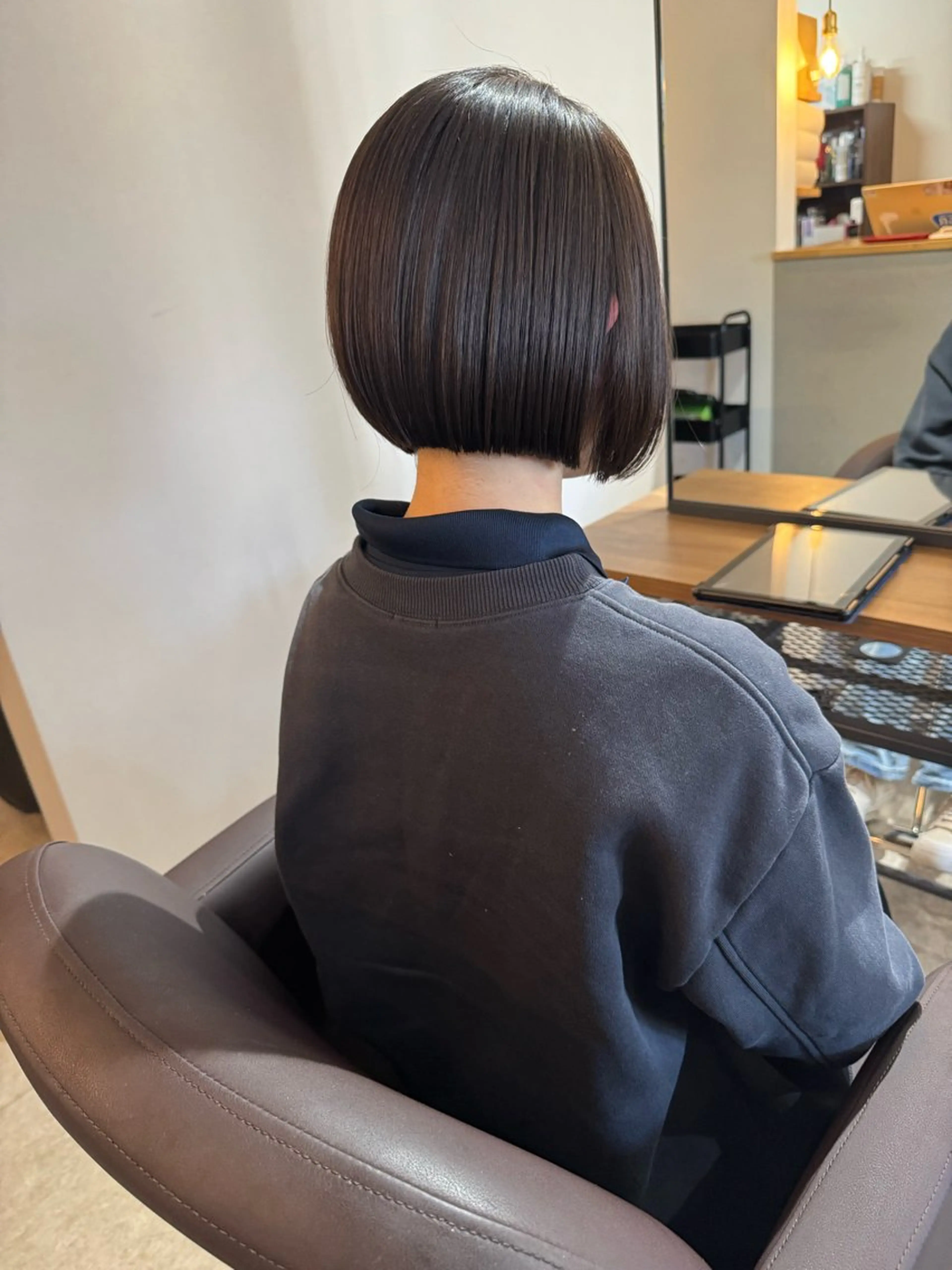 ショート ボブレイヤー ボブ 韓国風ヘア レイヤーカット ショートヘア カット トリートメント ✨髪質改善美髪矯正✨ ボブ/韓国レイヤー✨のヘアスタイル