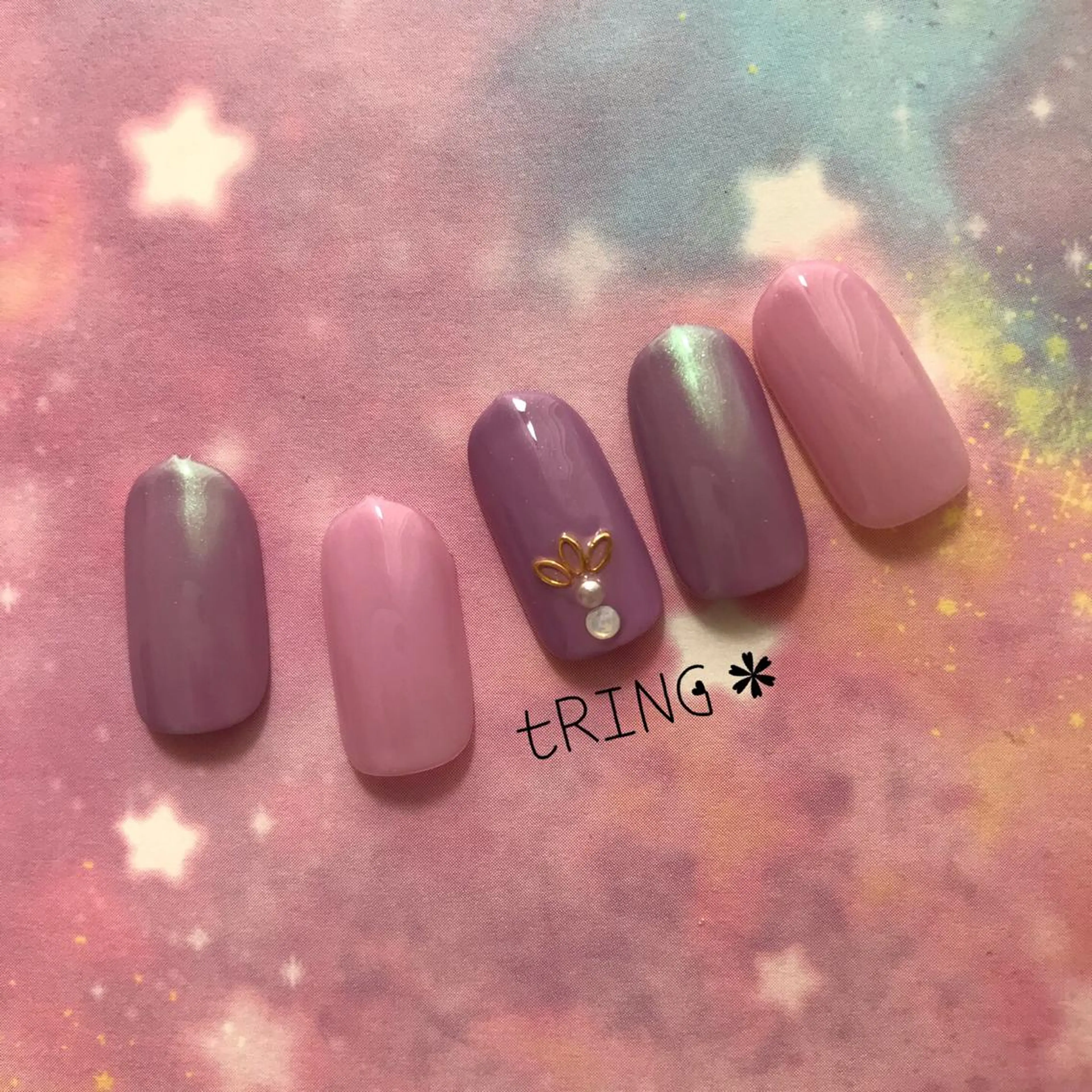 ネイル ハンドネイル tRING* しいの木台のネイルデザイン