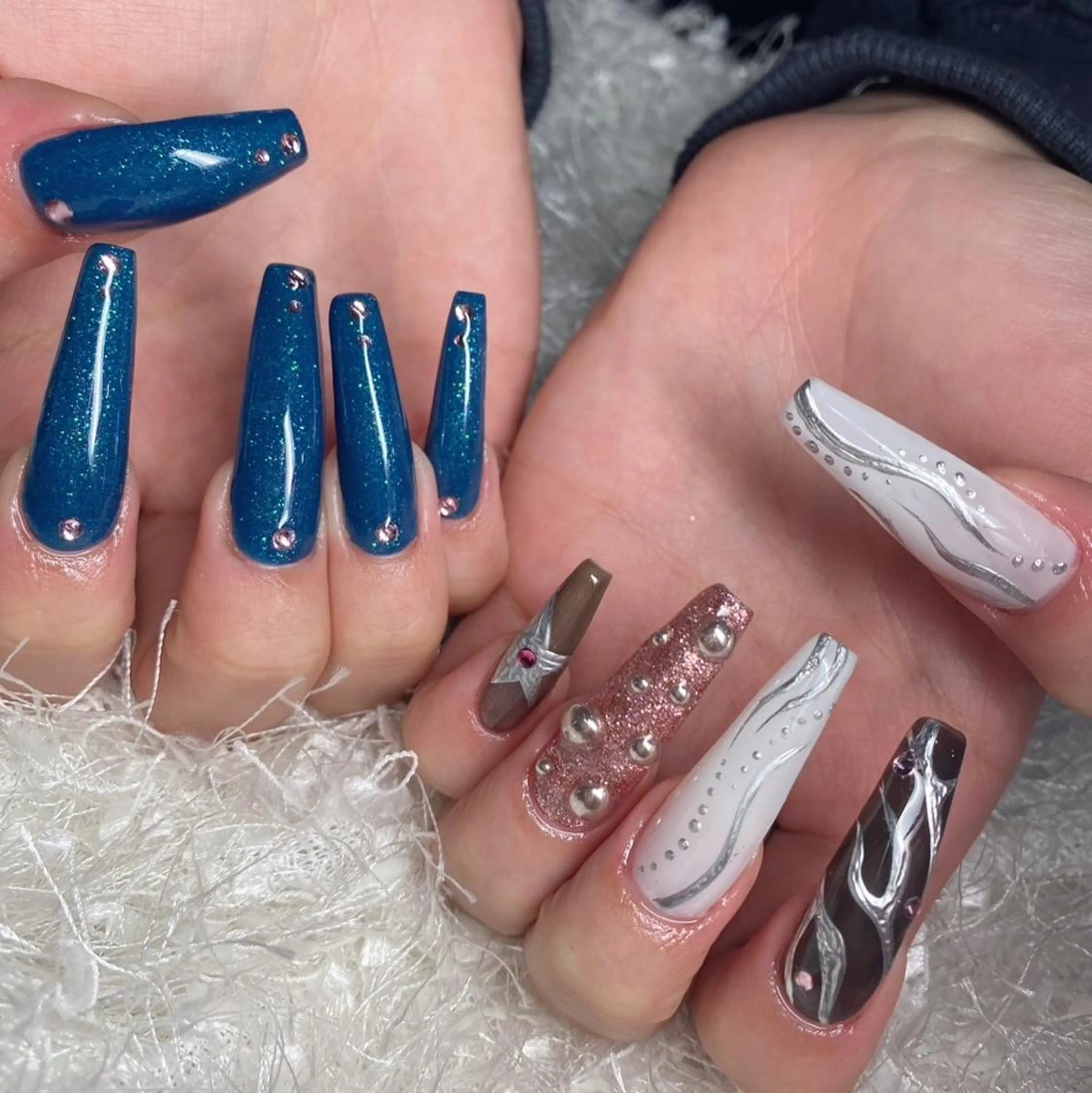 ネイル 長さ出し フレンチネイル ジェルネイル グラデーション 韓国ネイル ハンドネイル Nail&eye Belire 新宿のネイルデザイン