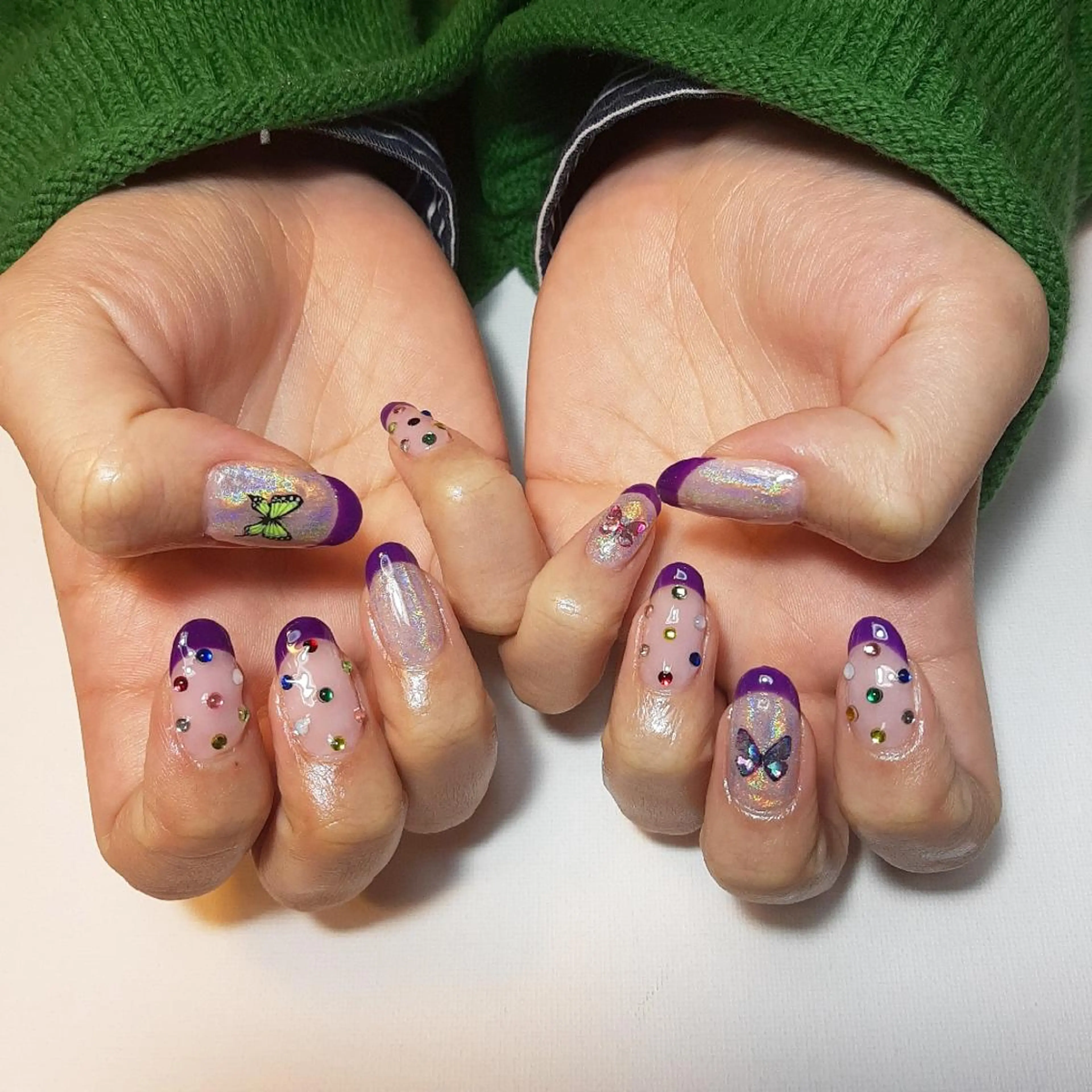 ネイル フレンチネイル 春ネイル owlnail /持込みデザイン専門のネイルデザイン