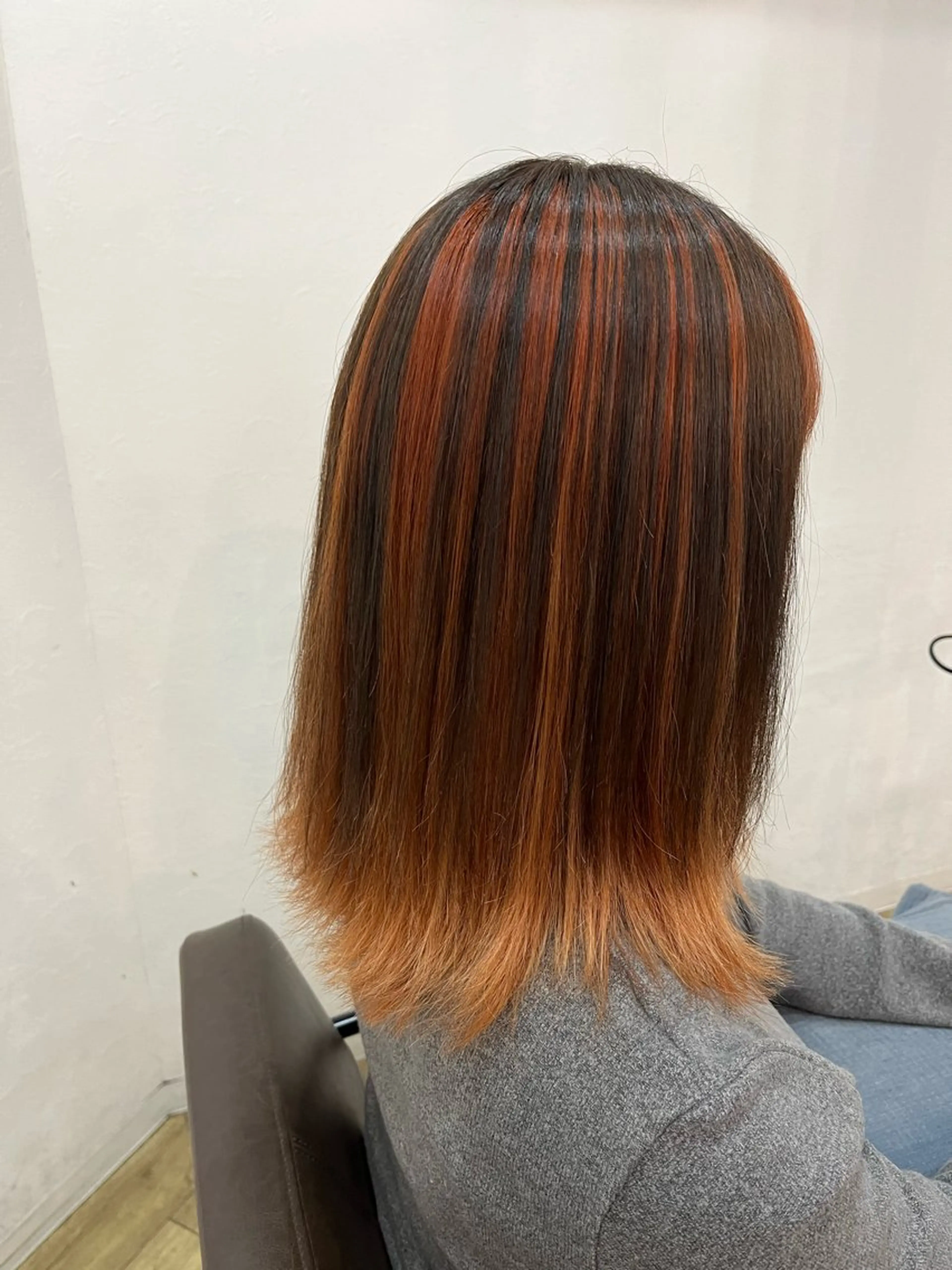 セミロング カラー ヘアカラー 似合わせ/ブリーチ/ 髪質改善/ミクෆ‪のヘアスタイル