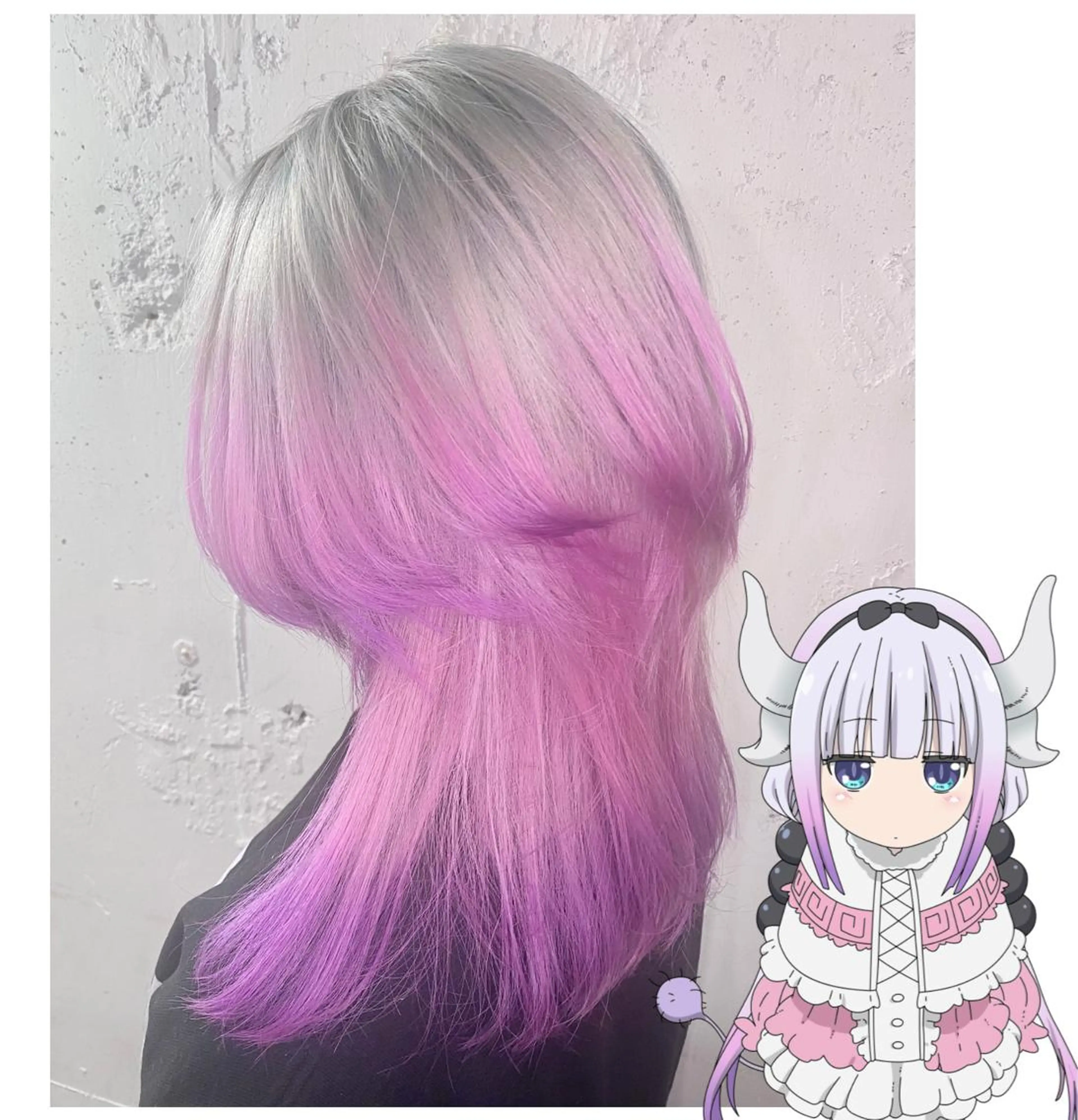 ミディアム カラー グラデーションカラー GARU-ガル-所属・TSUNO🦖 派手髪/オタク美容師のヘアスタイル