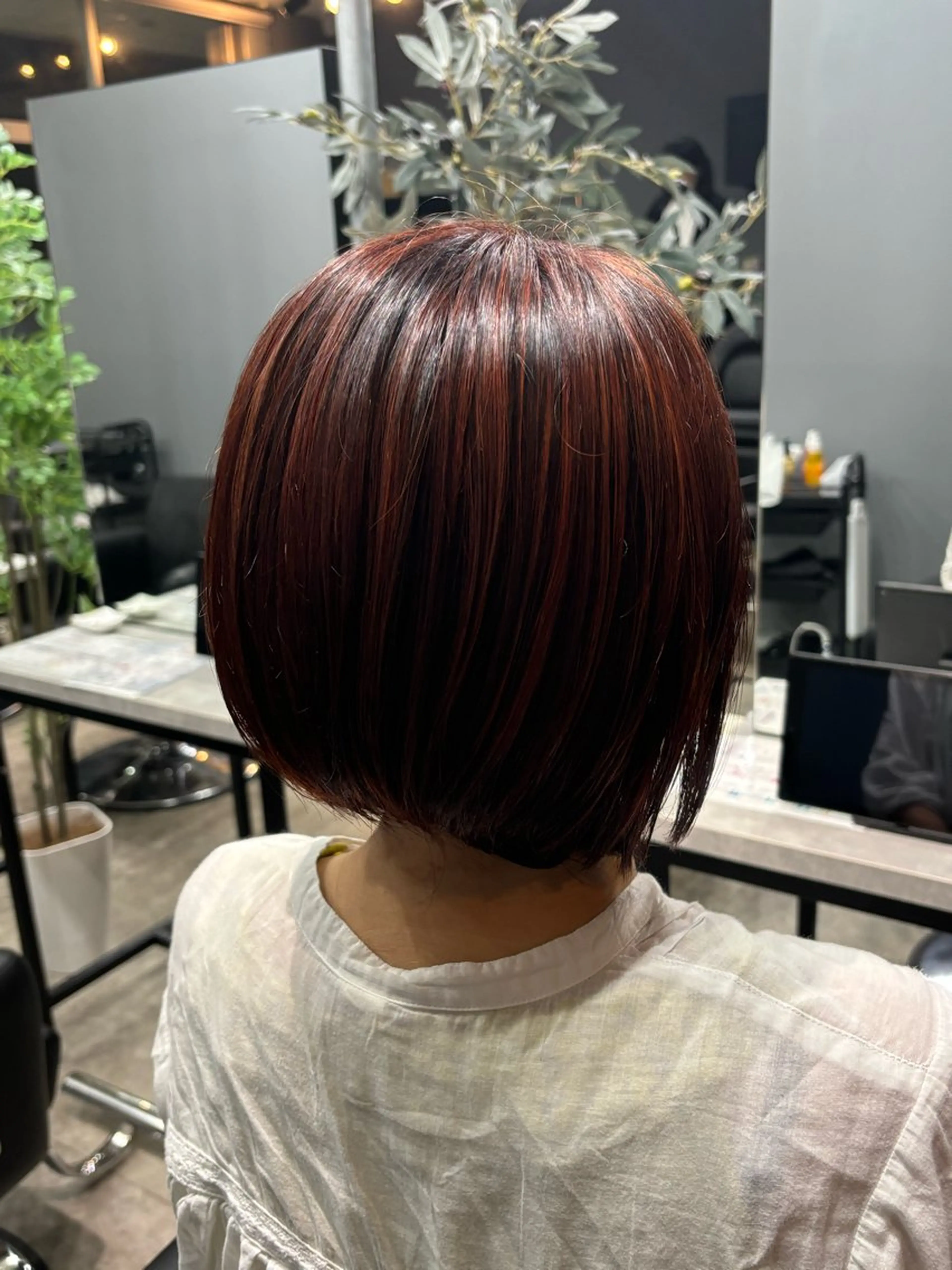 ショート カラー ハイライトカラー オレンジ ハイライト カット ヘアカラー 🌙GLITTER 菱沼孝将🌙のヘアスタイル