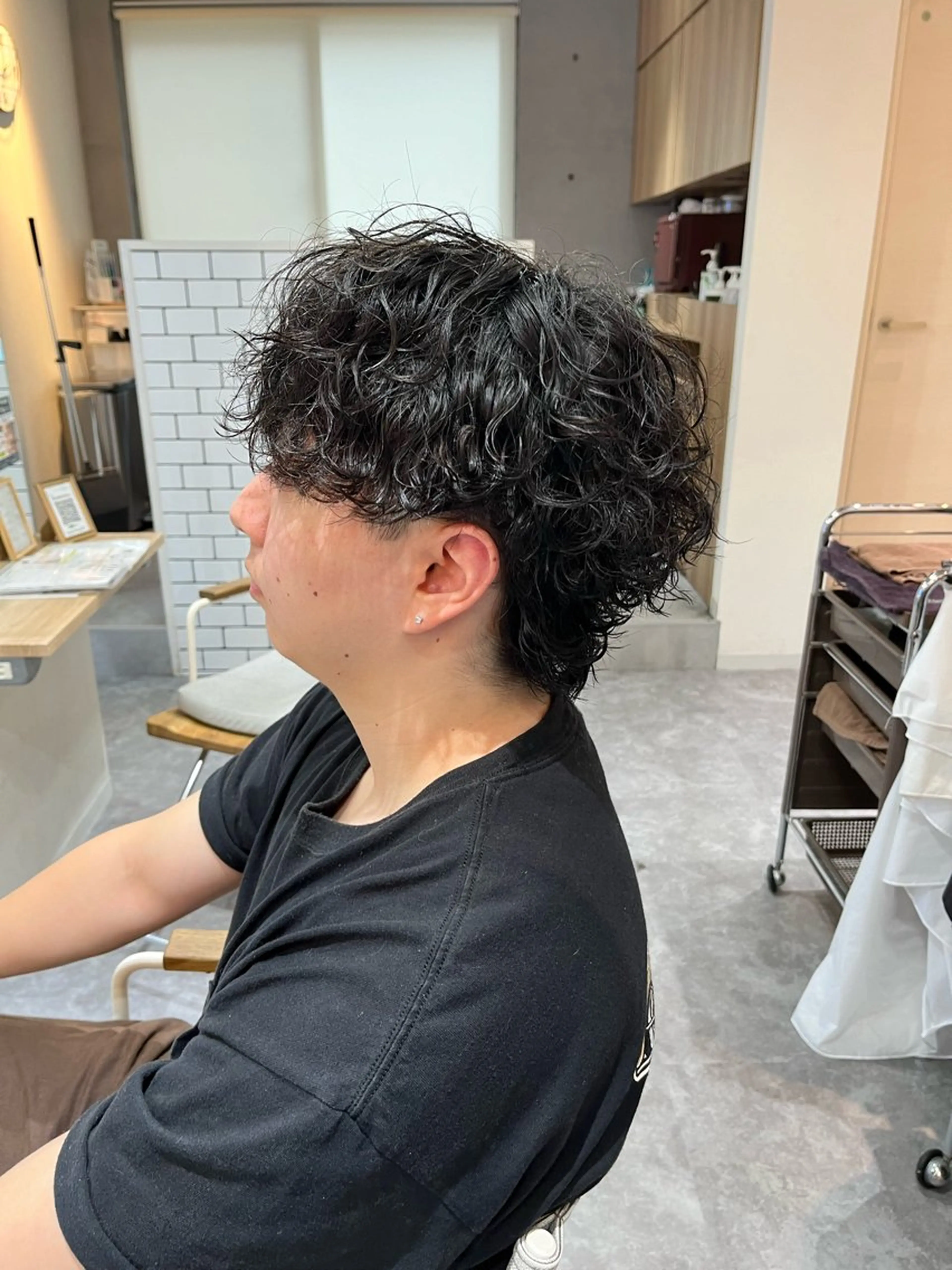 パーマ メンズ メンズパーマ 波巻きパーマ カット パーマ メンズ特化美容師 /泉壱恵のヘアスタイル