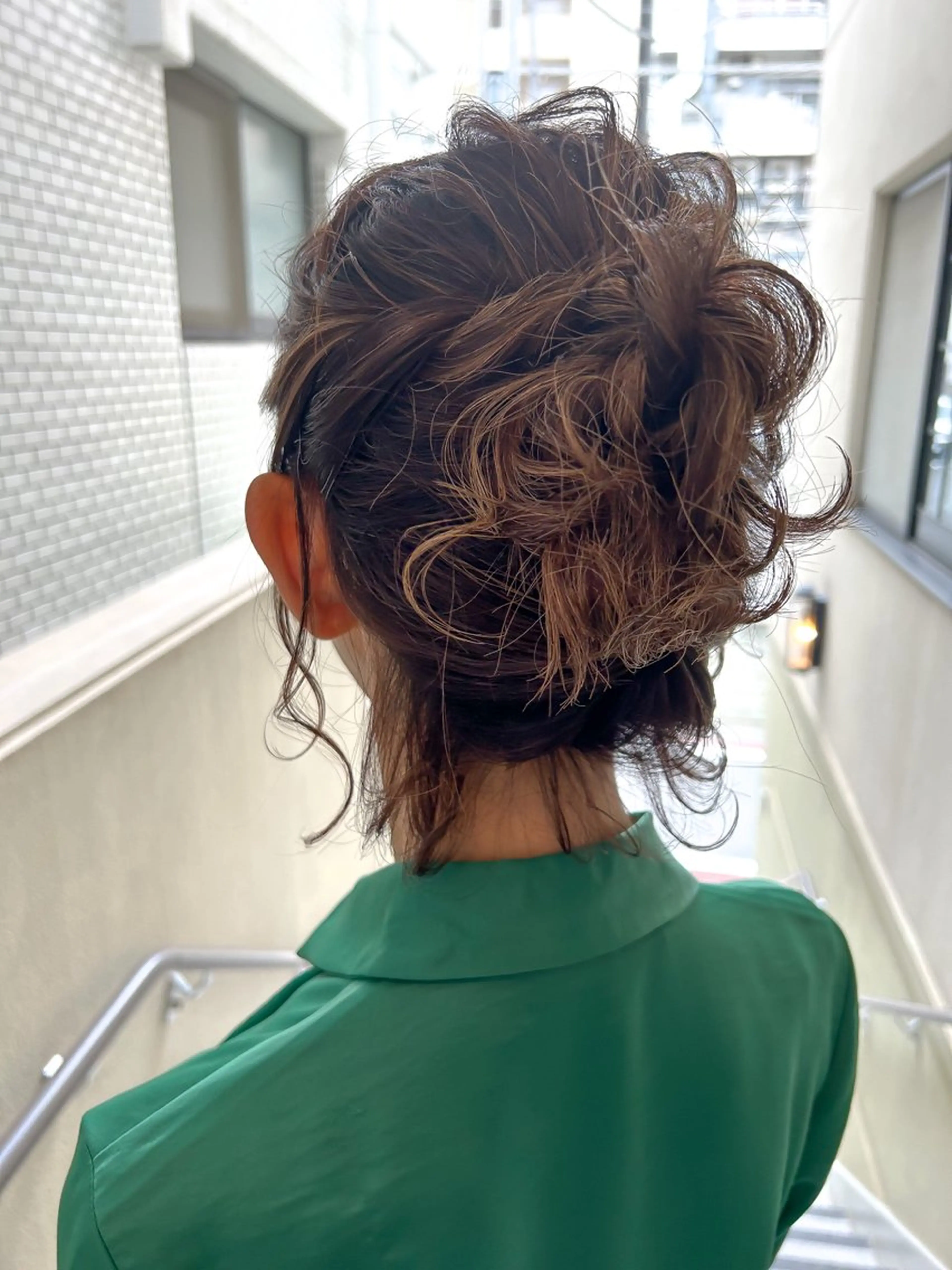 ショート お団子ヘア ボブ ヘアセット SHANTi 飯塚 ヘアセット/髪質改善のヘアスタイル