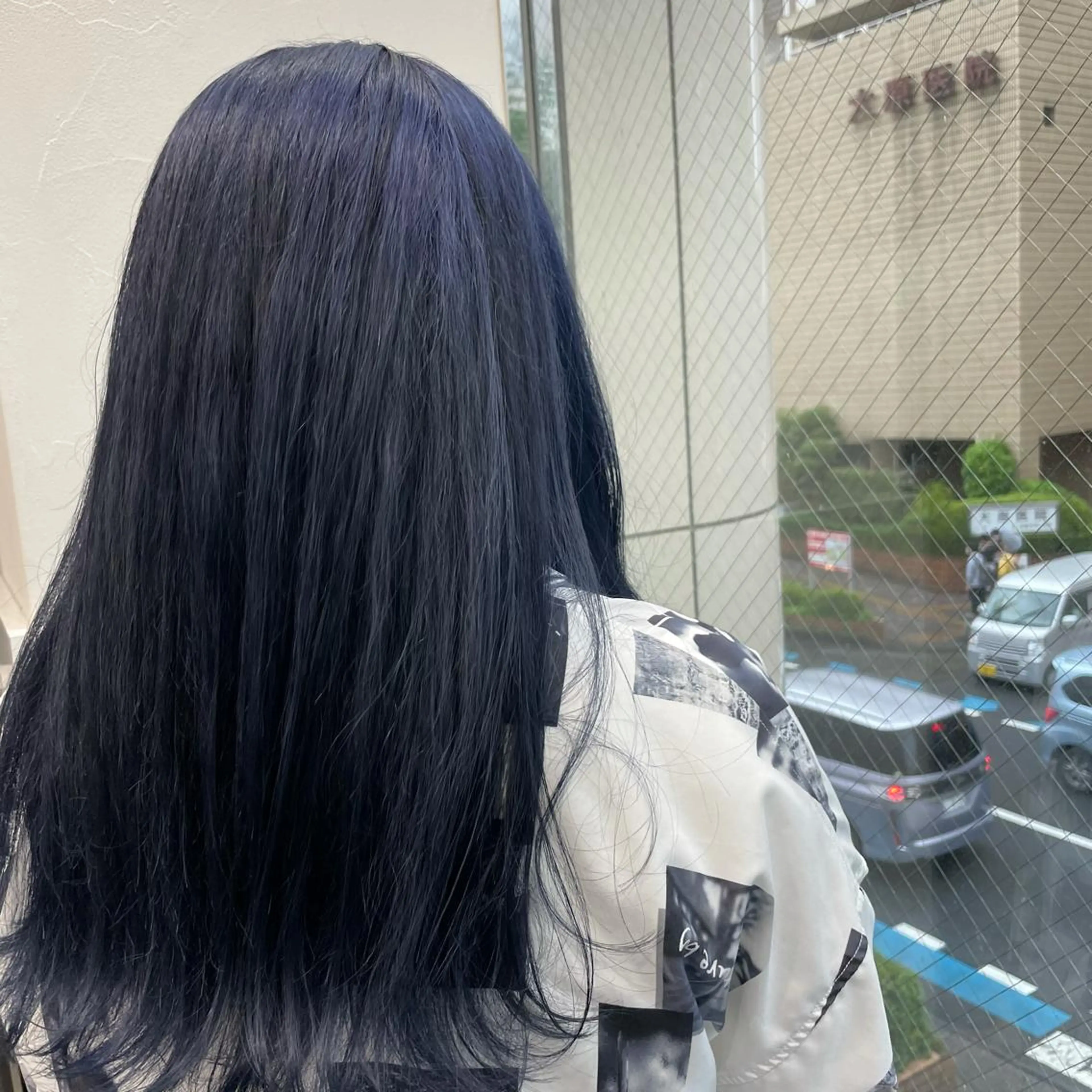 ロング カラー ブルーカラー ネイビーカラー 🌼杉田 胡桃🌼のヘアスタイル