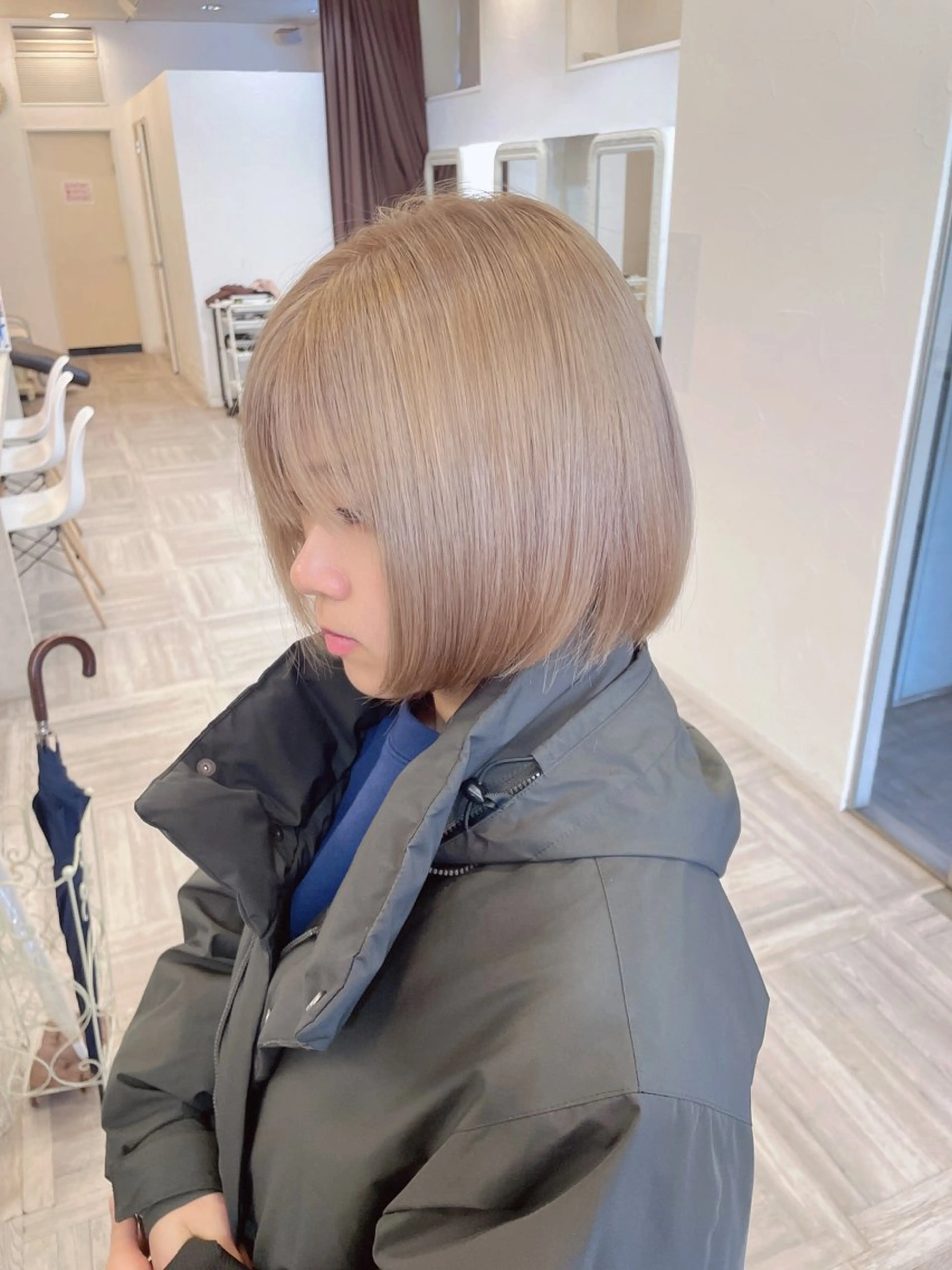 ミディアム 縮毛矯正/髪質改善 主税巧一のヘアスタイル