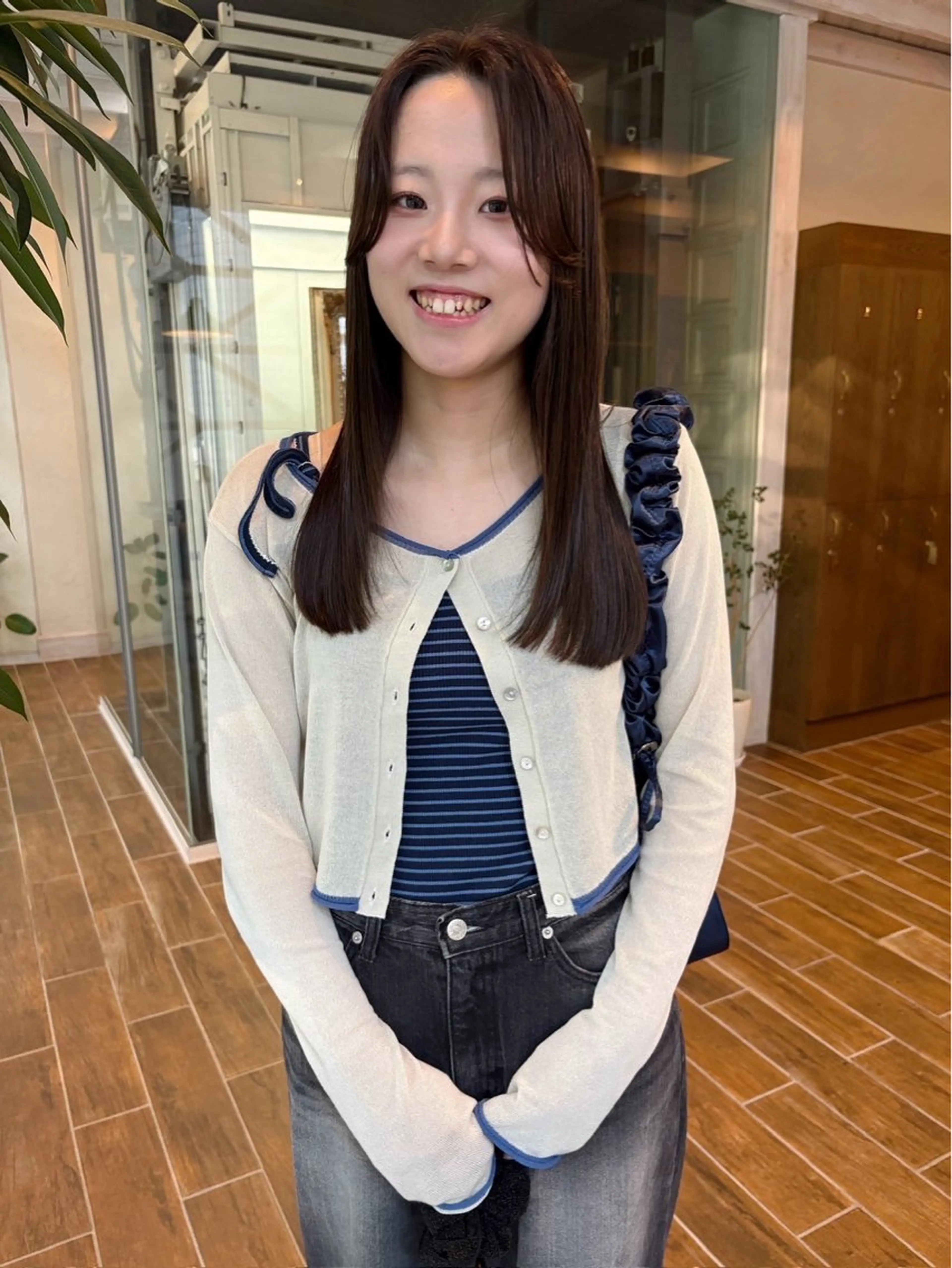 ロング カラー 髪質改善 ヘアカラー 松野 心音のヘアスタイル