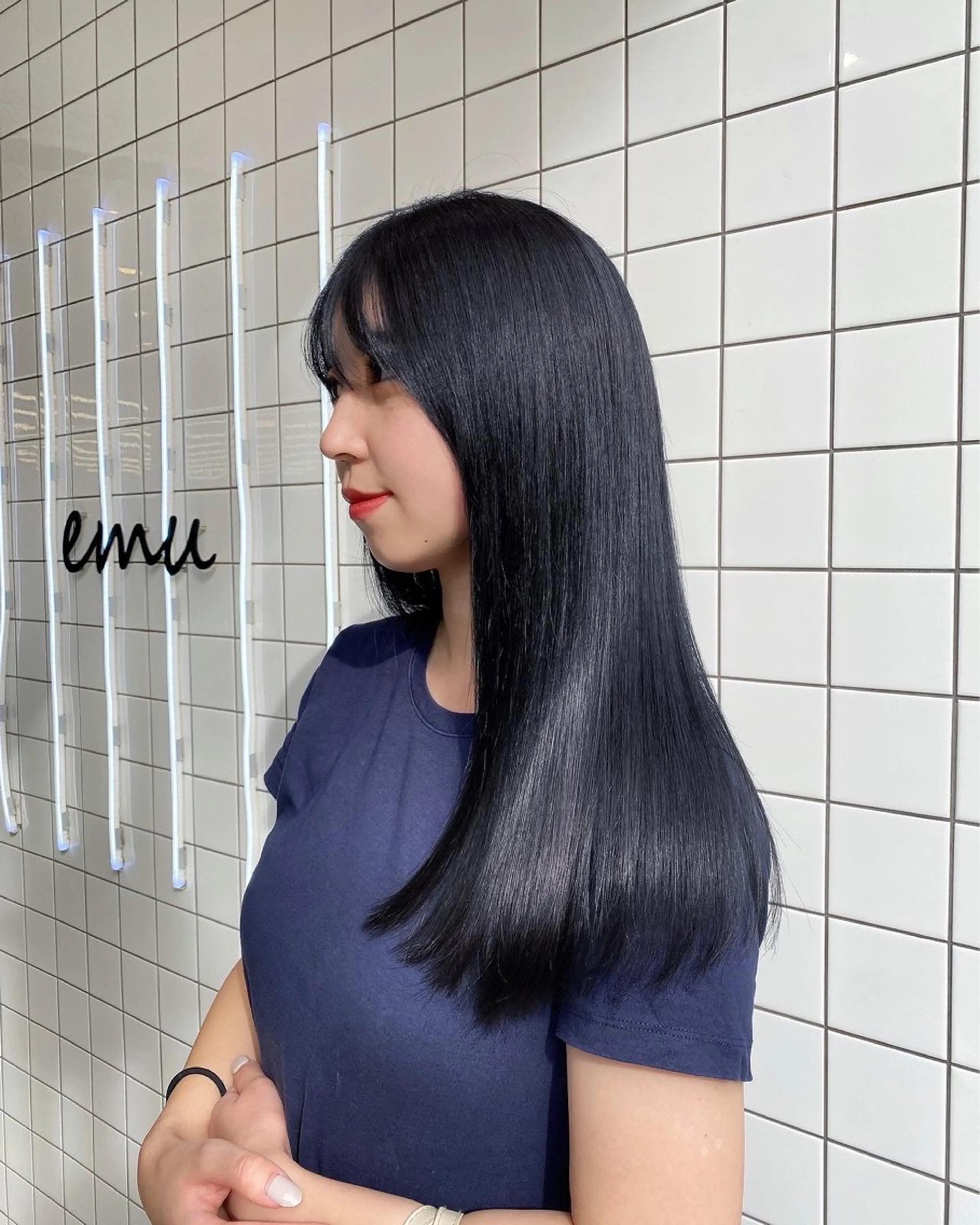 ロング カラー ブリーチ ケアブリーチ 透明感カラー ハイトーンカラー 韓国風カラー emu所属・けいこ🍊ニュアンス ネイル/個性派ネイルのネイルデザイン