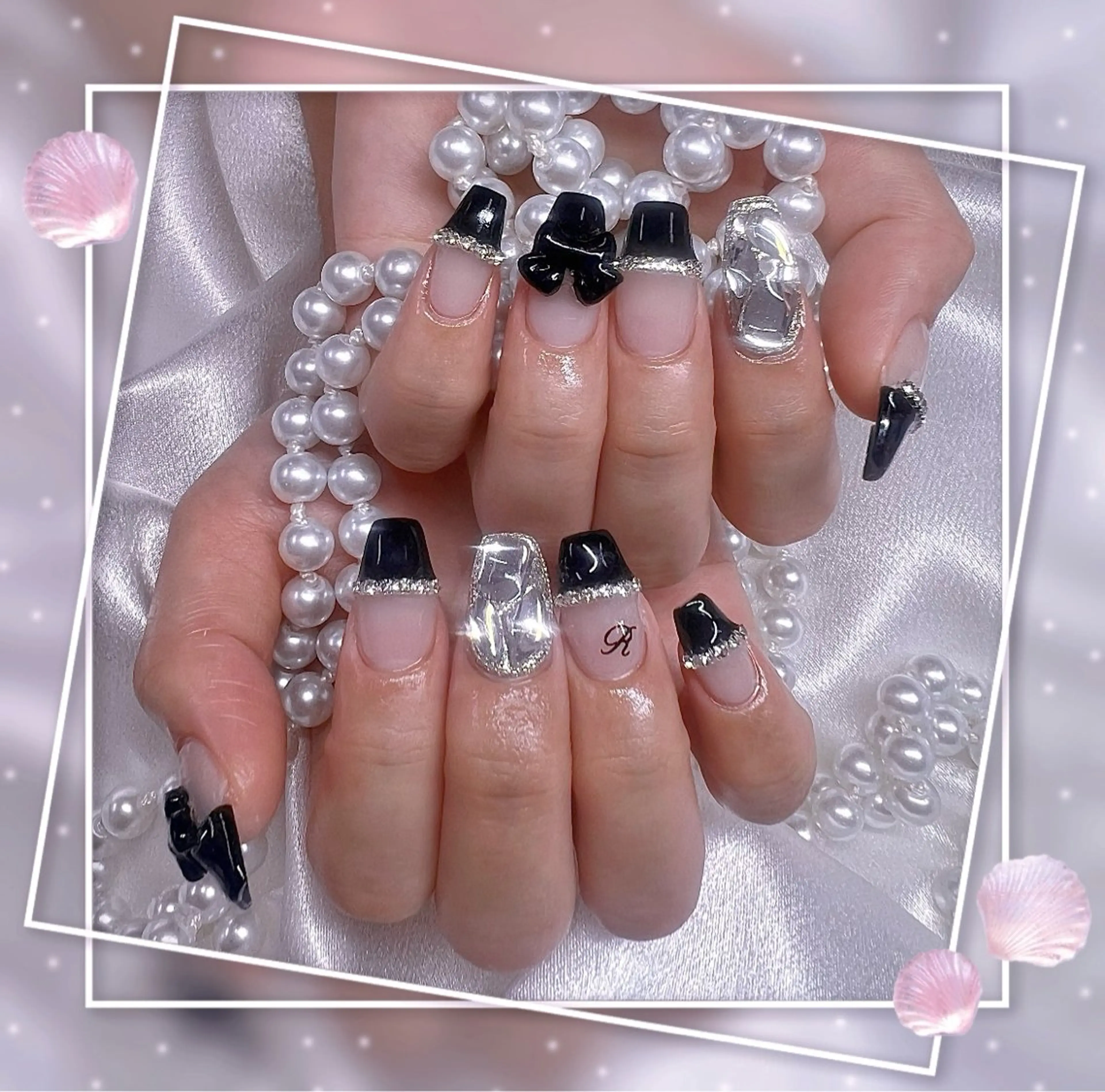 ネイル グラデーション キラキラネイル 韓国ネイル マグネットネイル ピンク ハンドネイル Chill Nailsalonのネイルデザイン