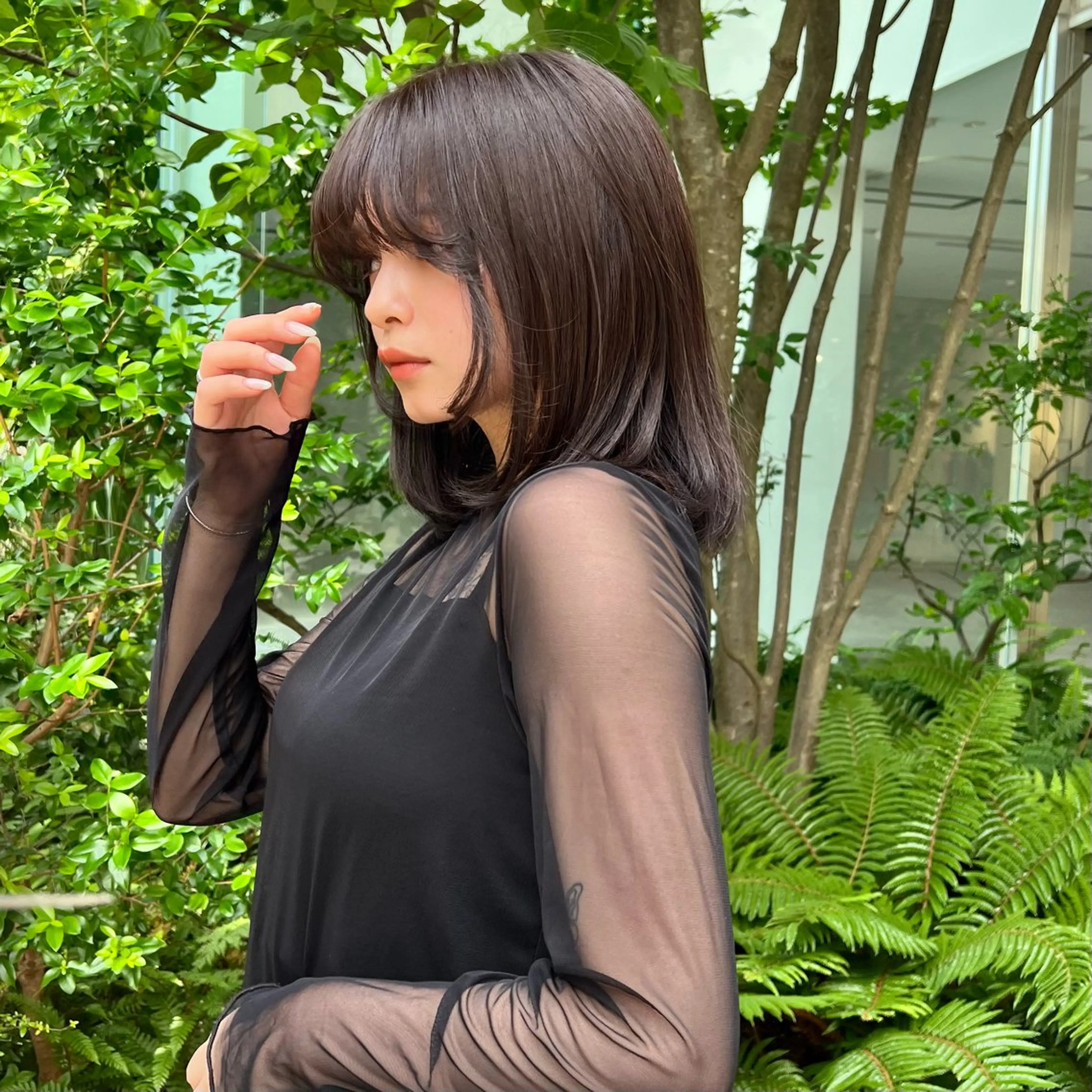 ミディアム 茂木 未海のヘアスタイル