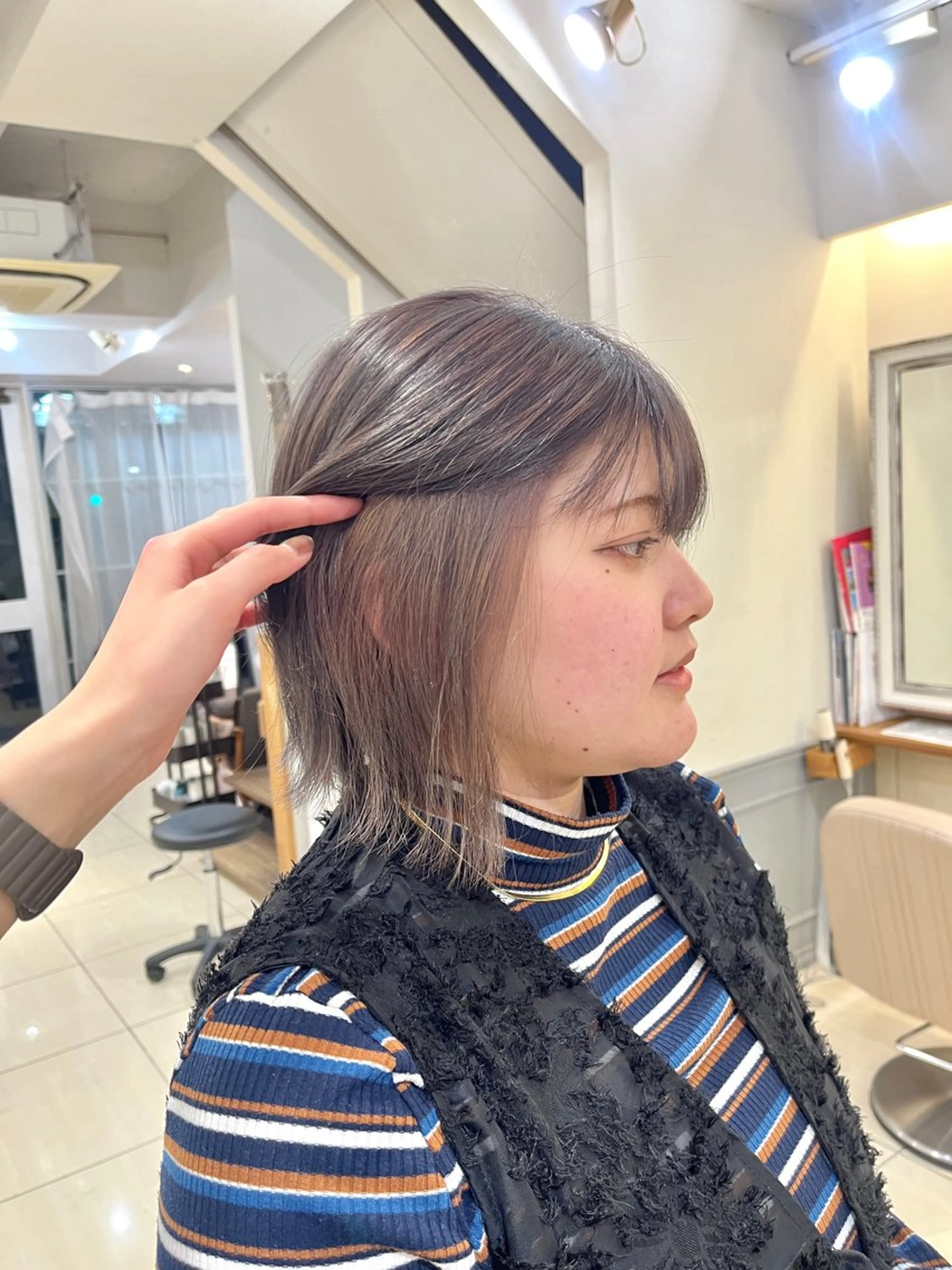 カラー ベージュカラー メンズカットパーマ/ 横浜/佐藤桃香 🦥のヘアスタイル