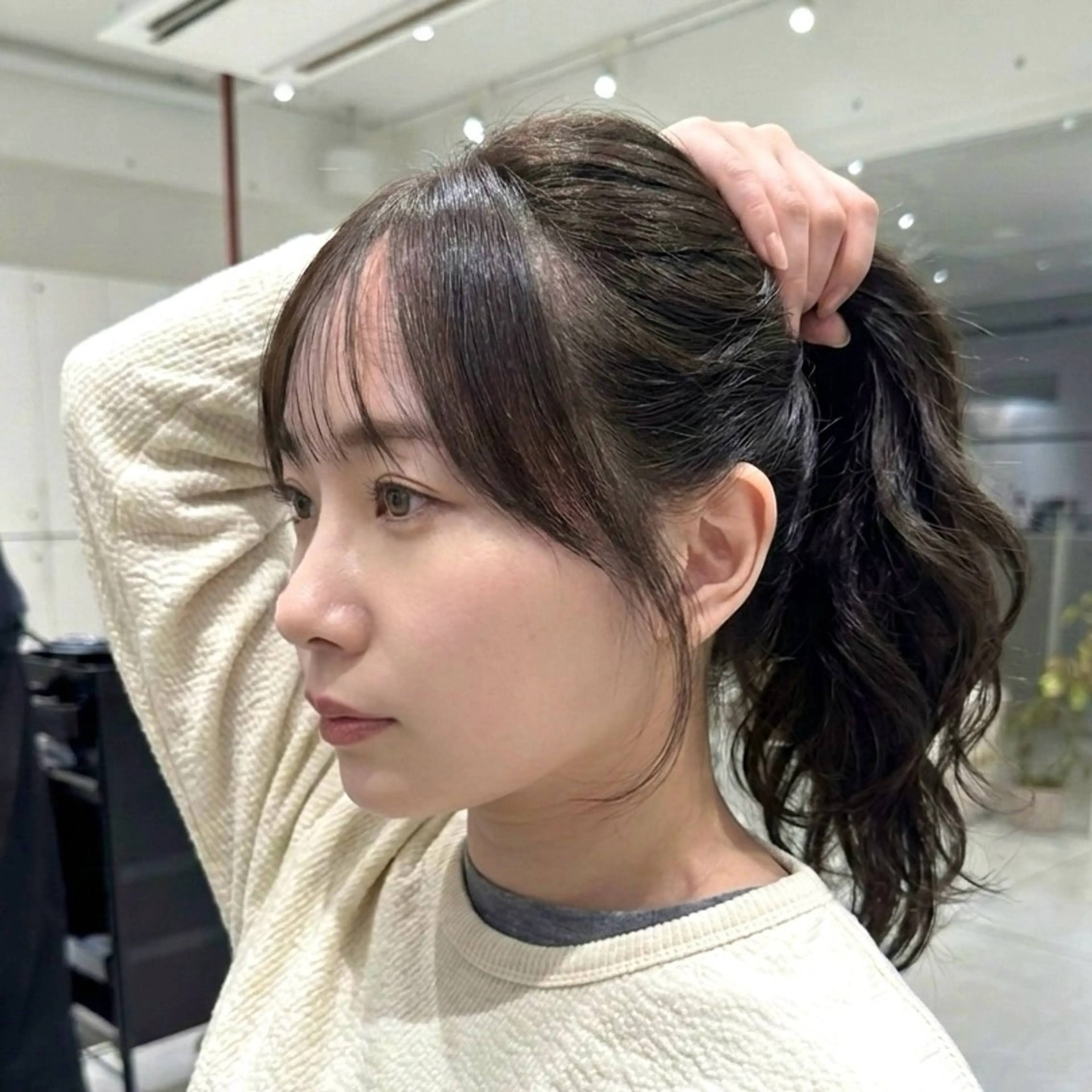 セミロング カラー カット ヘアカラー トリートメント ヘッドスパ ヘアセット 似合わせ/ジョウ カットモデルのヘアスタイル