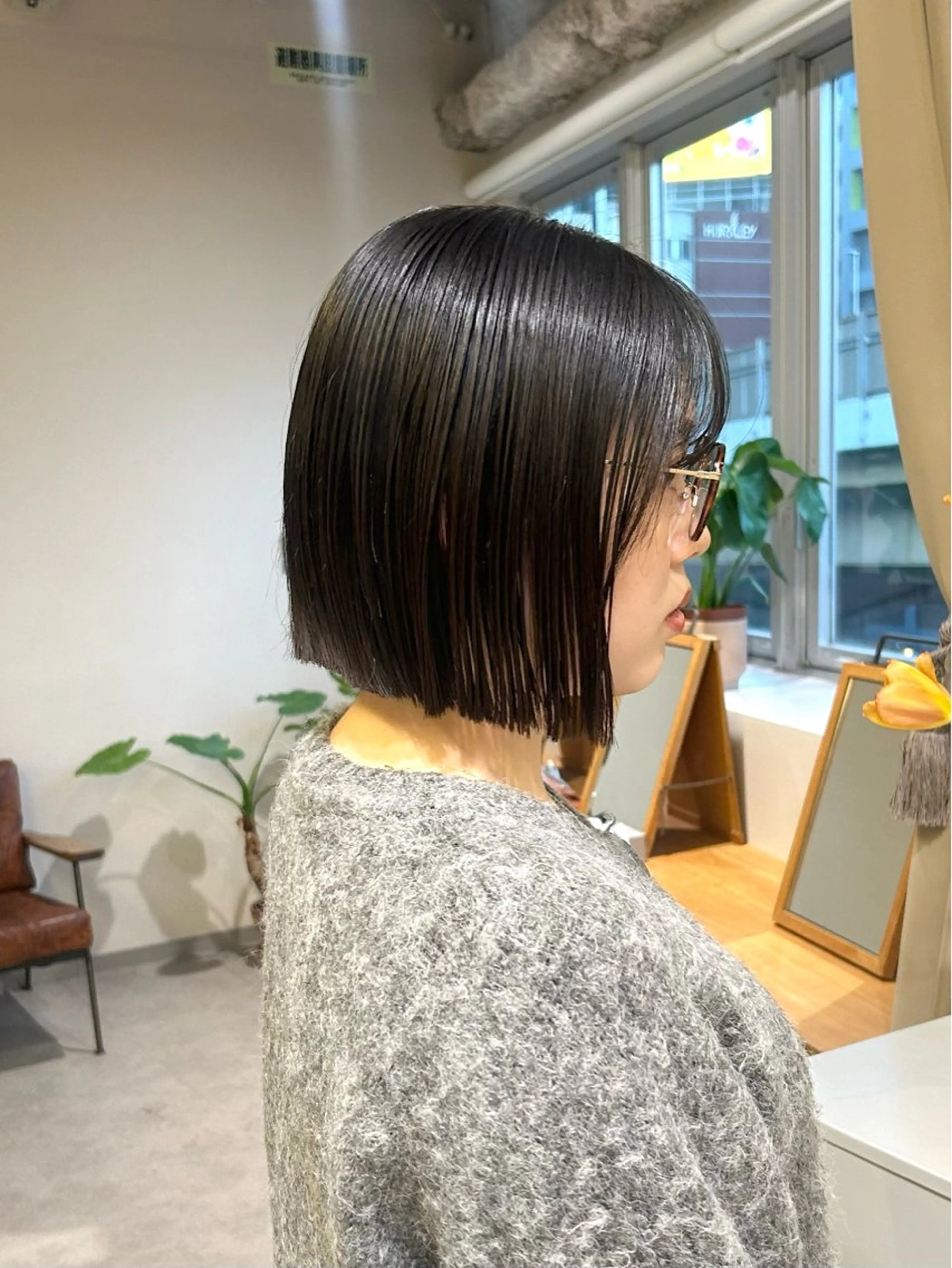 ショート 切りっぱなしボブ ボブ カット ボブレイヤー/ ブリーチ/miyuuのヘアスタイル