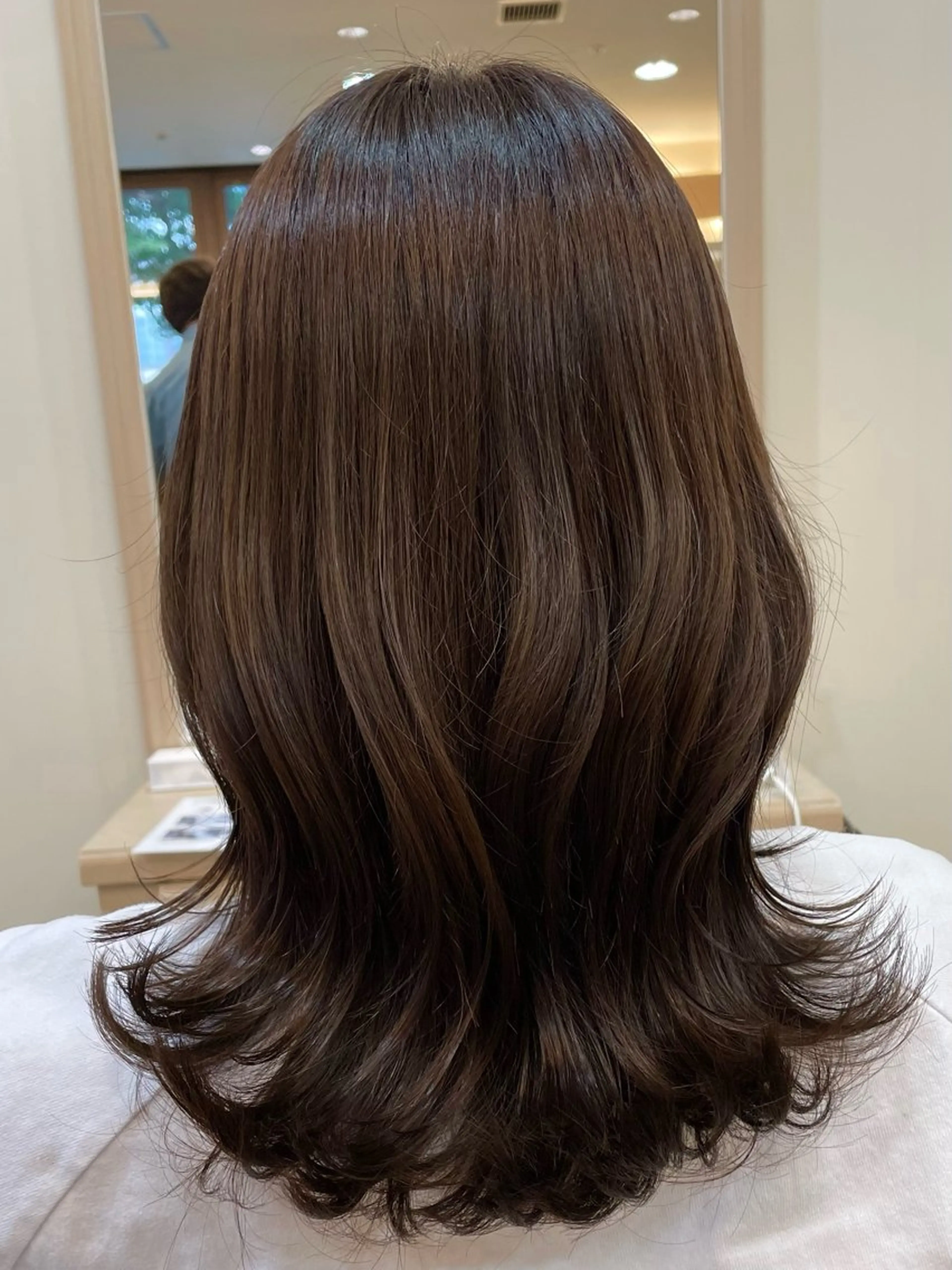 ミディアム カット ヘアカラー トリートメント sawa tamaeのヘアスタイル