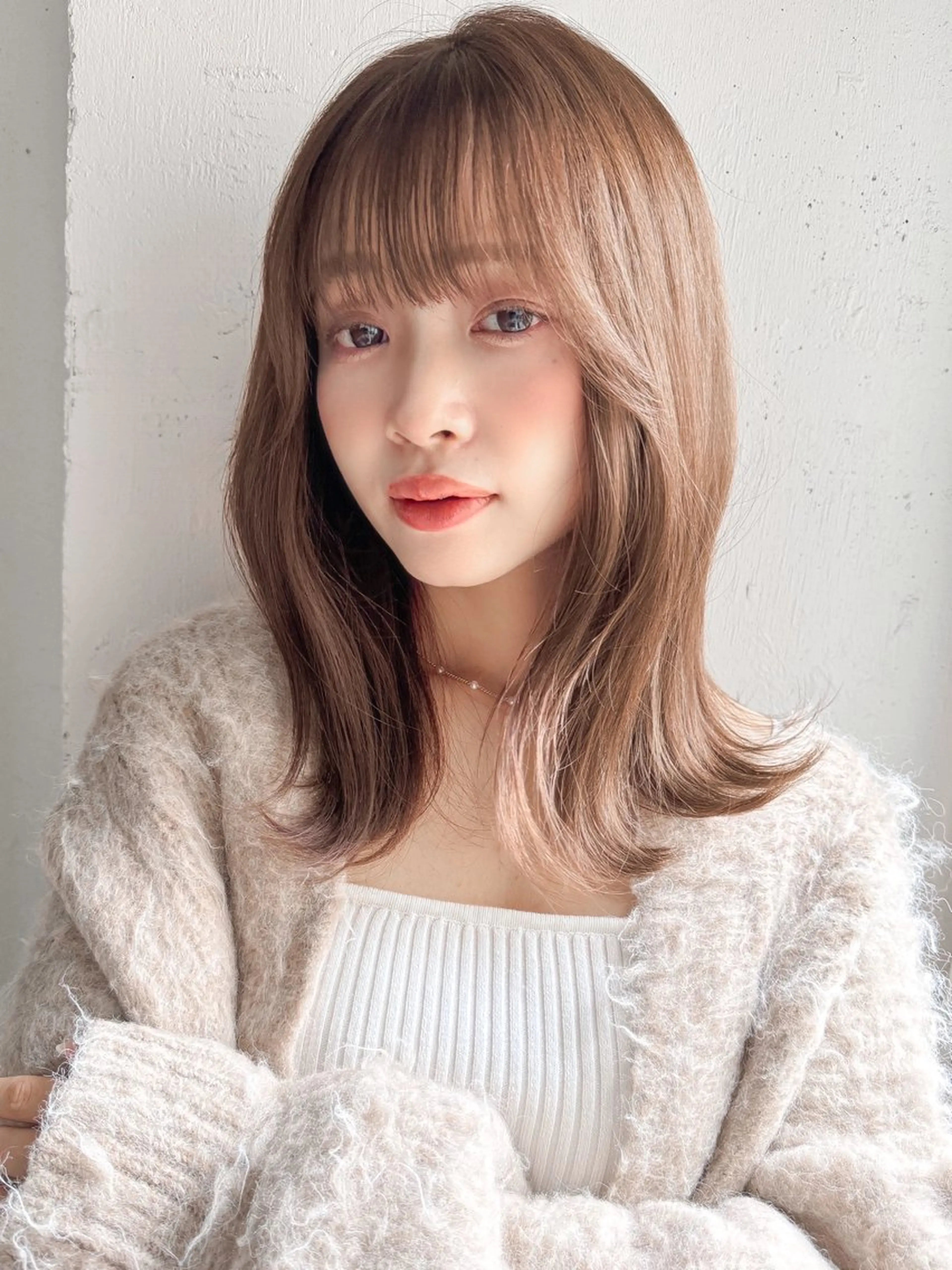ミディアム 似合わせカット カット ヘアカラー トリートメント 寄り添い型🧚美容師 ✨表参道/明治神宮前のヘアスタイル