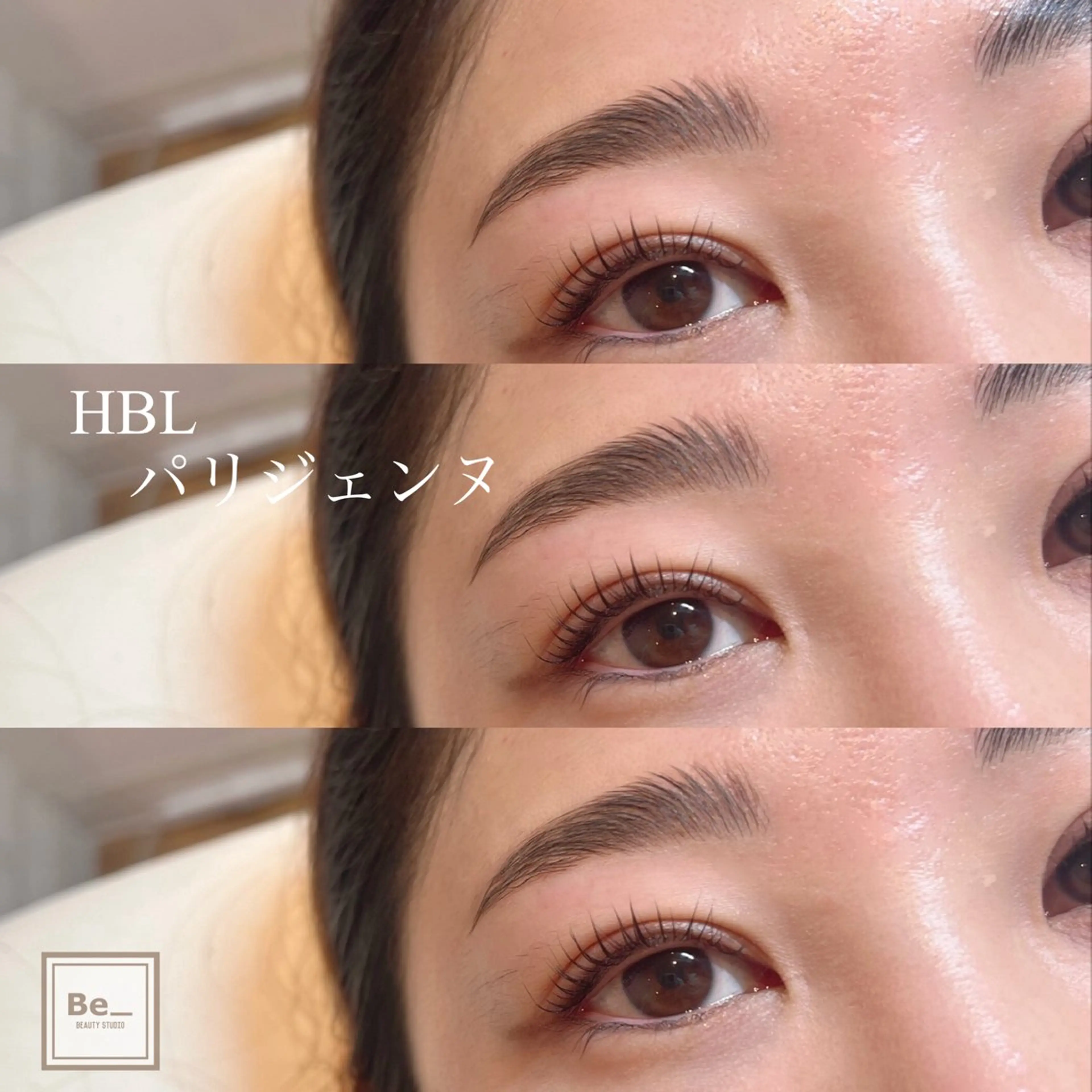 マツエク・マツパ パリジェンヌラッシュリフト be_beauty studio所属・渡辺 芹奈のマツエク・マツパデザイン