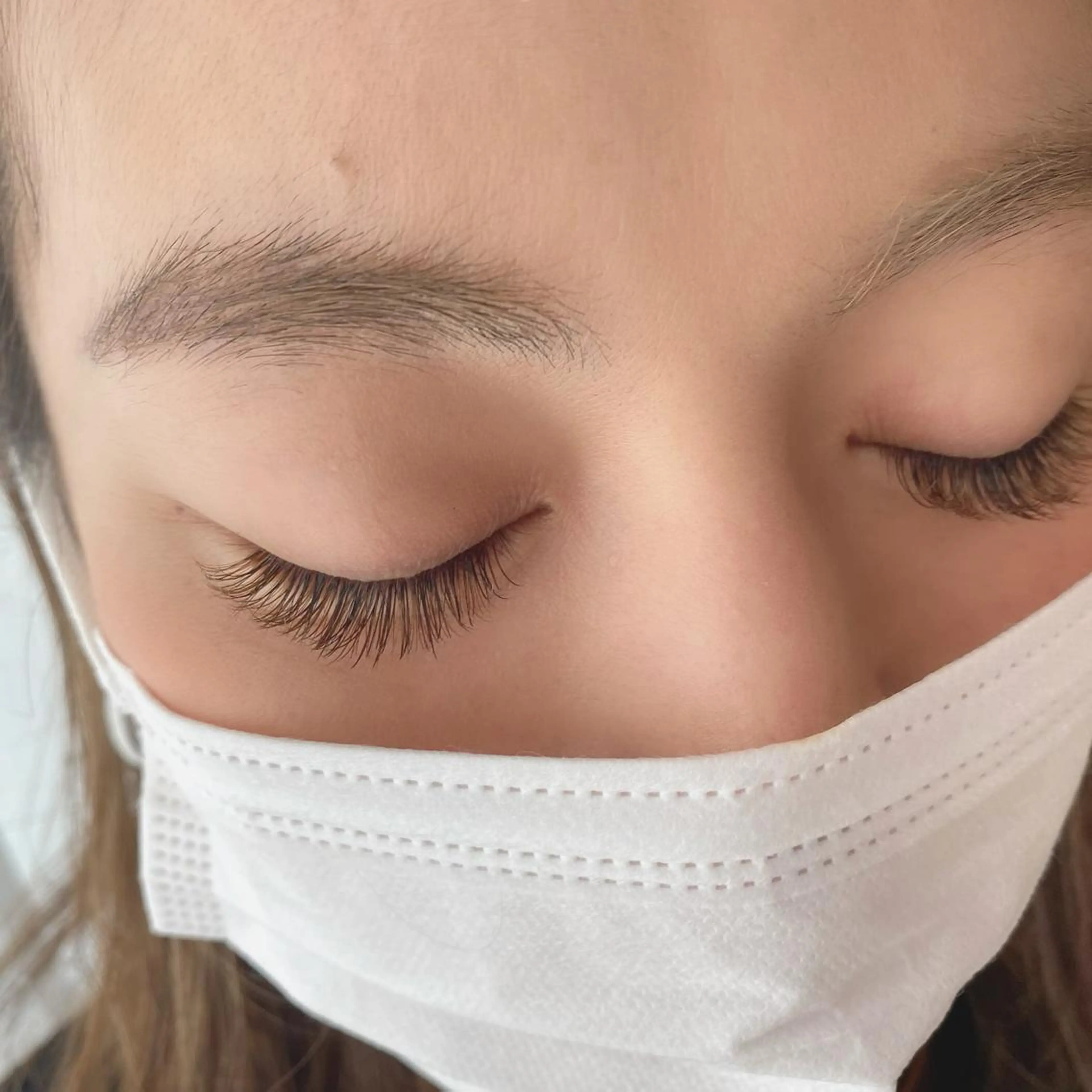 マツエク・マツパ ブラウンラッシュ カラーマツエク フラットラッシュ ボリュームラッシュ unico privateのマツエク・マツパデザイン