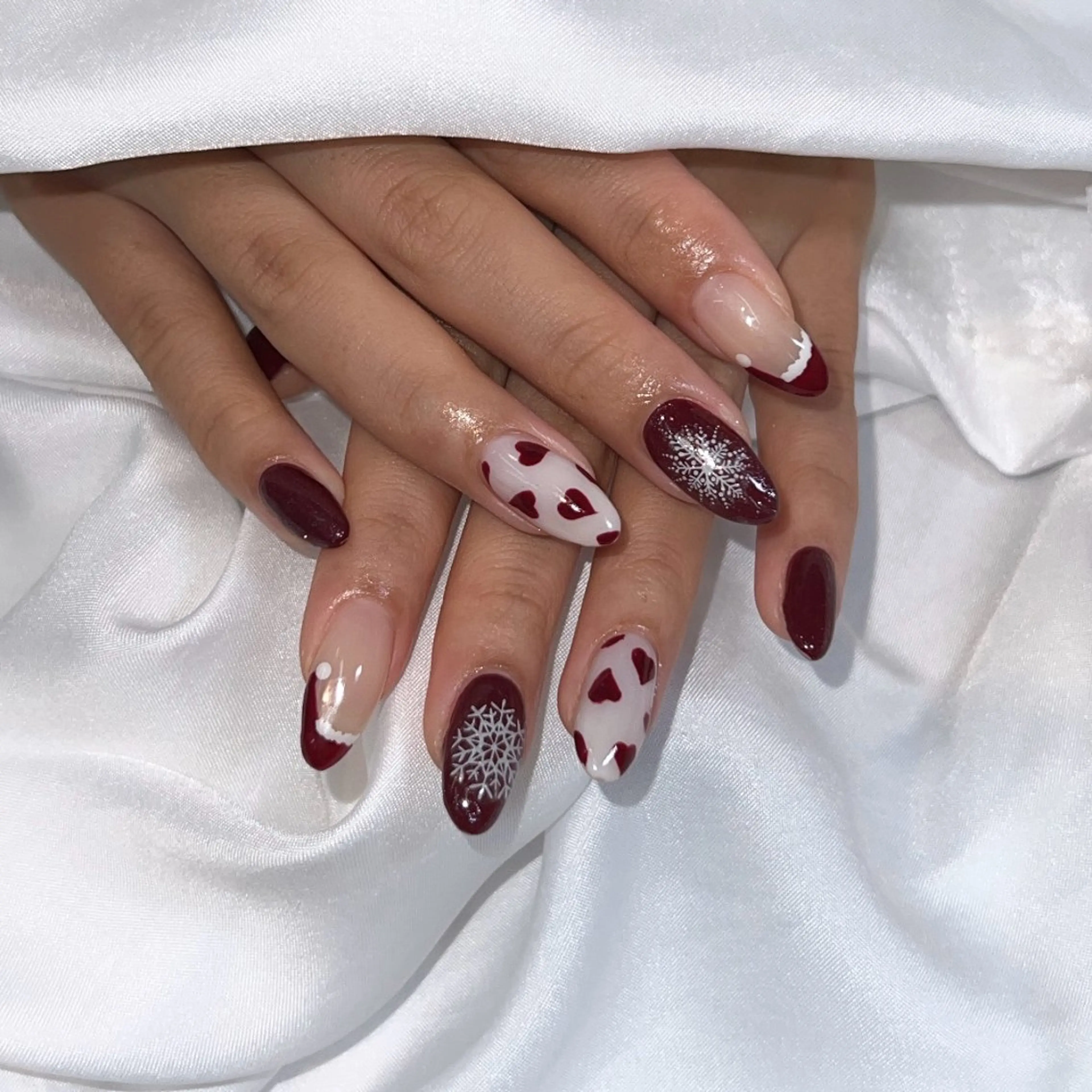 ネイル クリスマス ハンドネイル E 大和八木/ airiのネイルデザイン