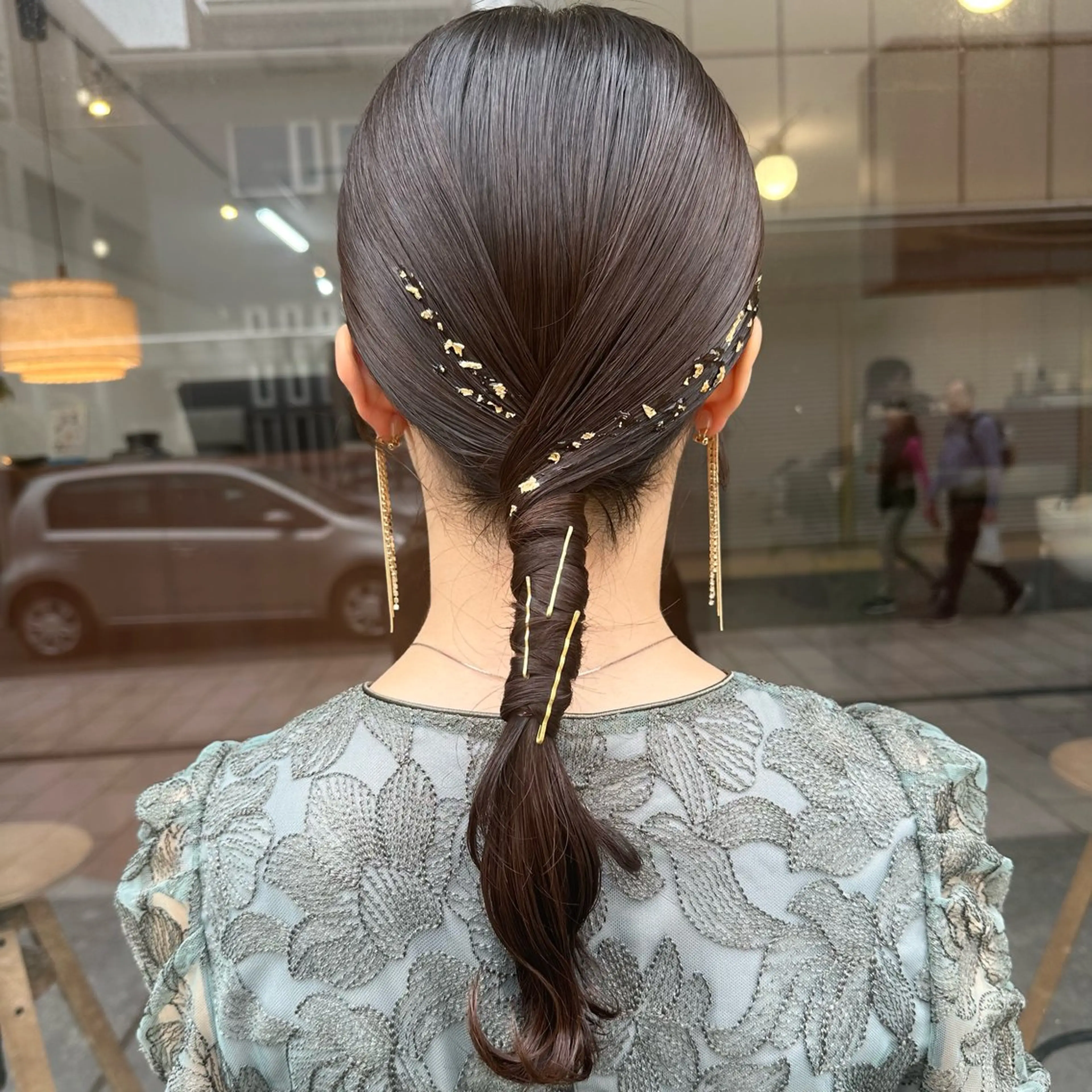 セミロング ヘアセット 🌈トップデザイナー 金沢駅近nanamiのヘアスタイル