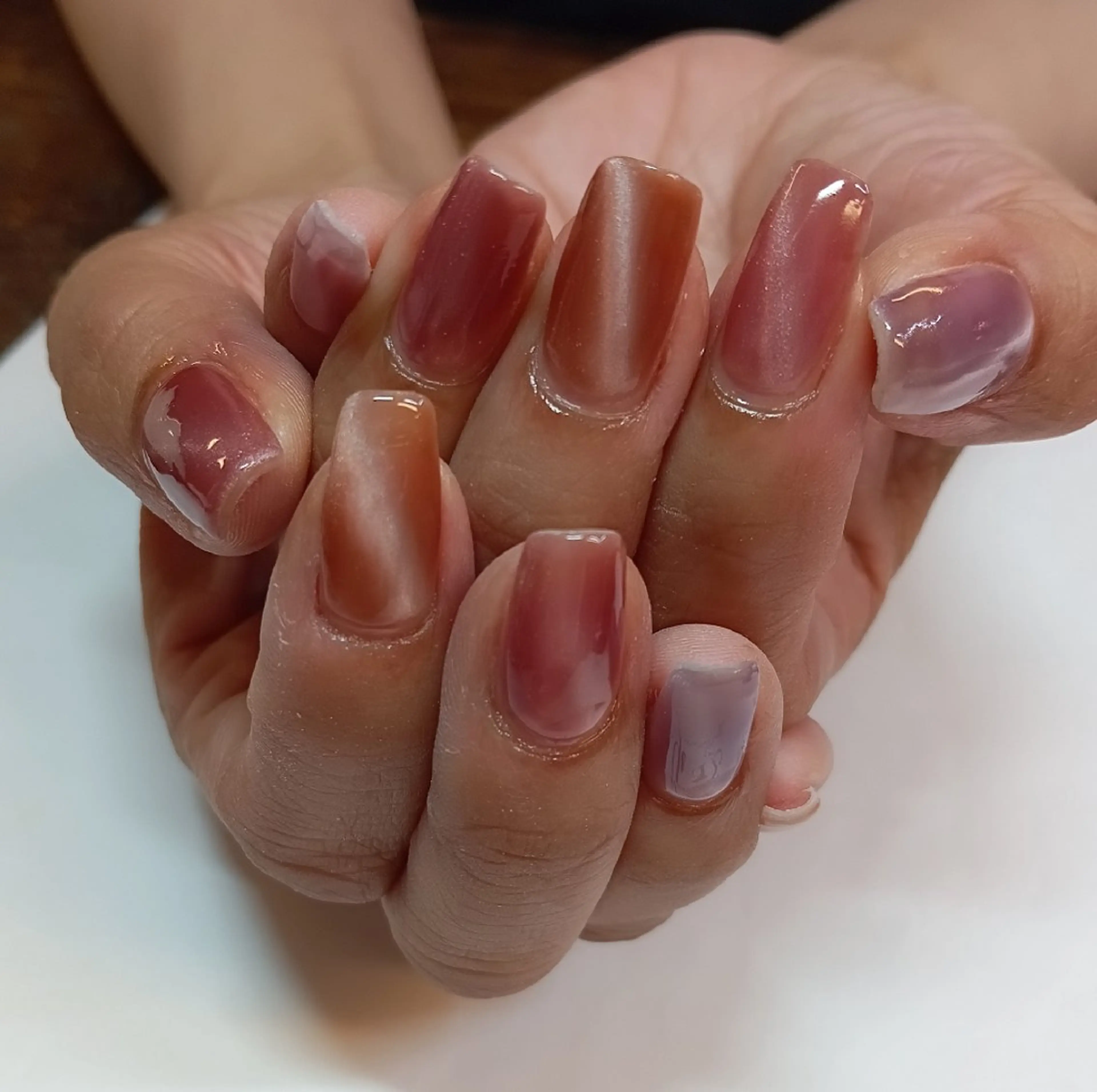 ネイル マグネットネイル 🦋AYNIL🦋 ナチュラル専門店♥️のネイルデザイン