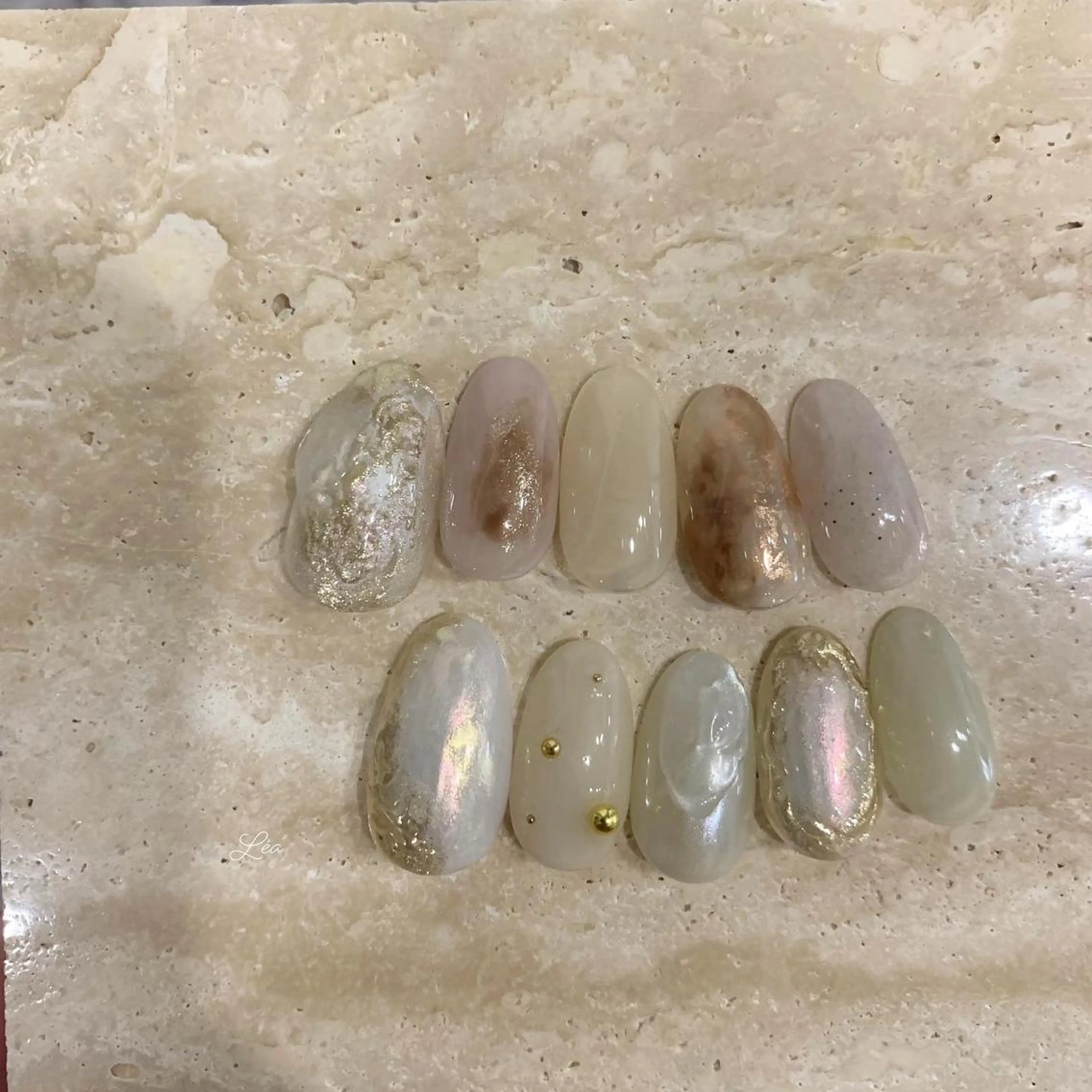 ネイル ジェルネイル パラジェル Léa nailのネイルデザイン