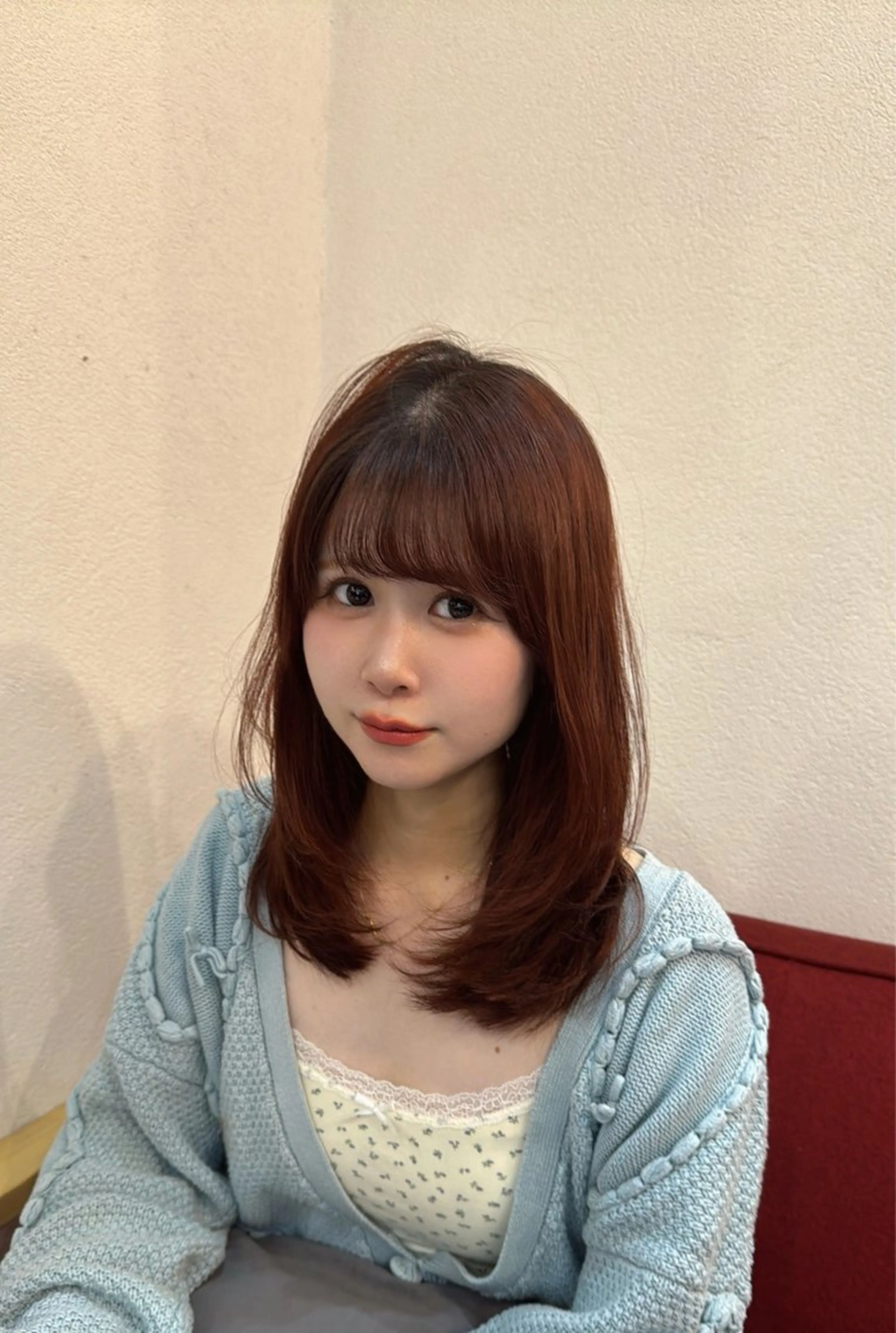 セミロング レイヤーカット/髪質 改善/Hayatoのヘアスタイル