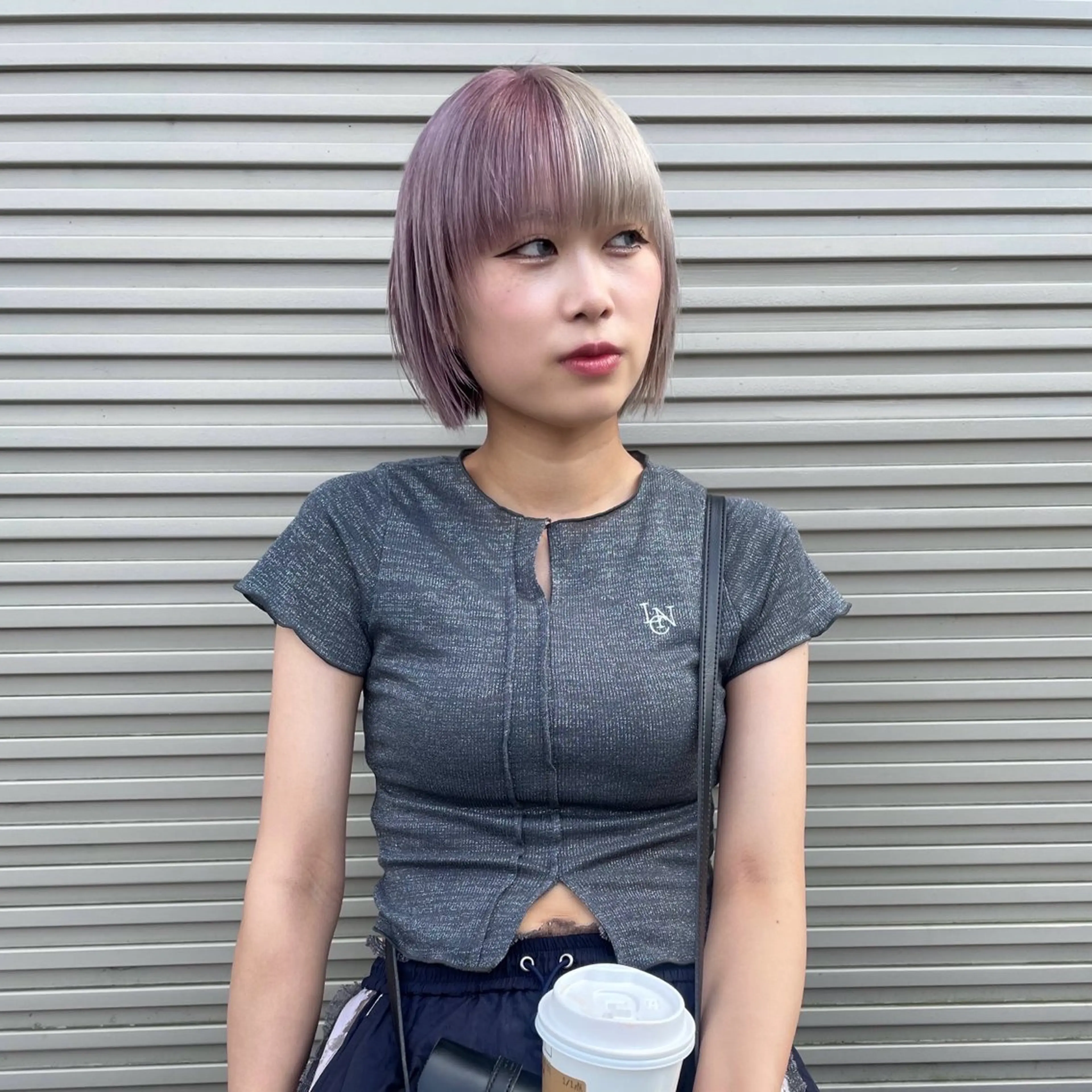 ショート カラー ベージュ/透明感/ 桃子🎀のヘアスタイル