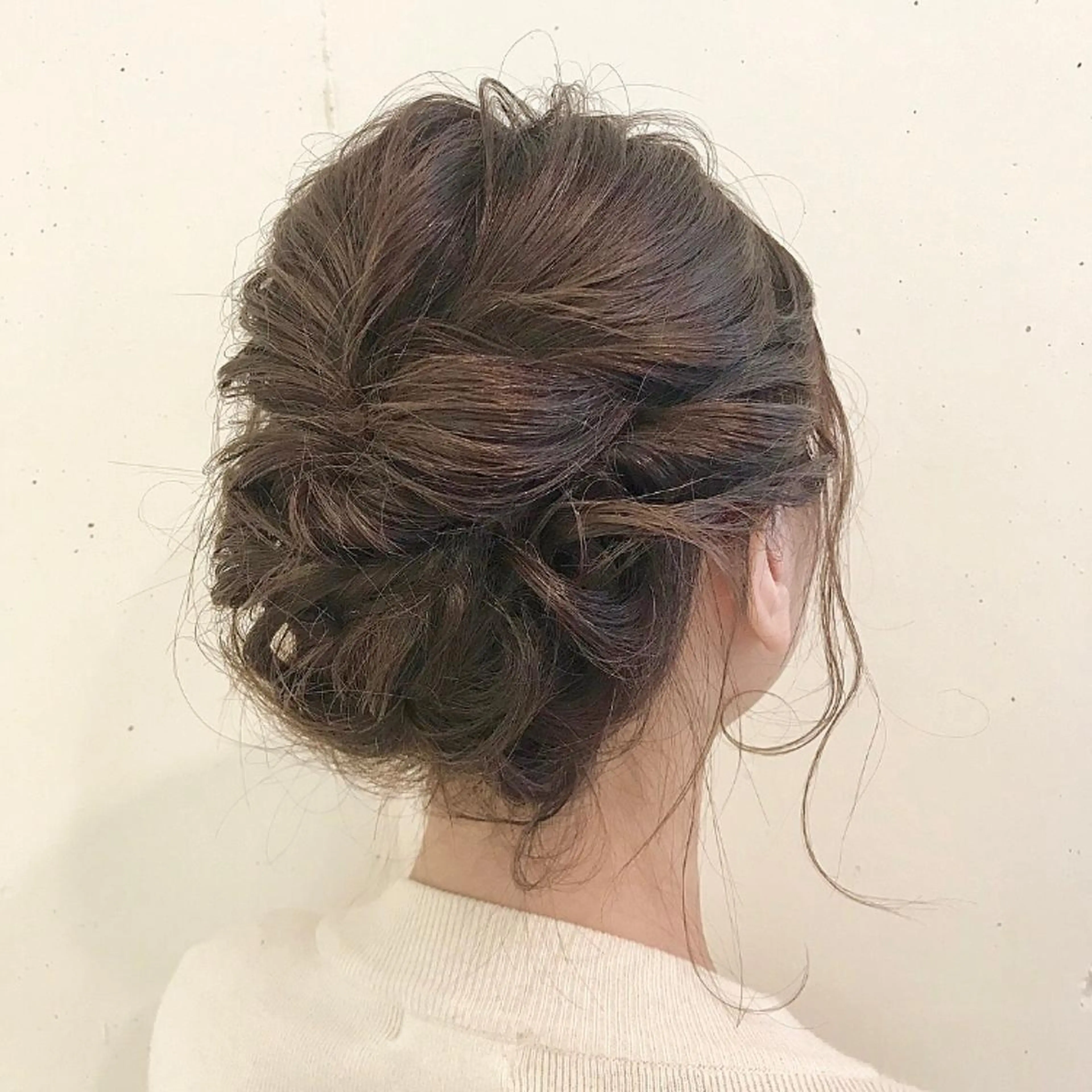 ミディアム ヘアアレンジ スナコザワ レナのヘアスタイル