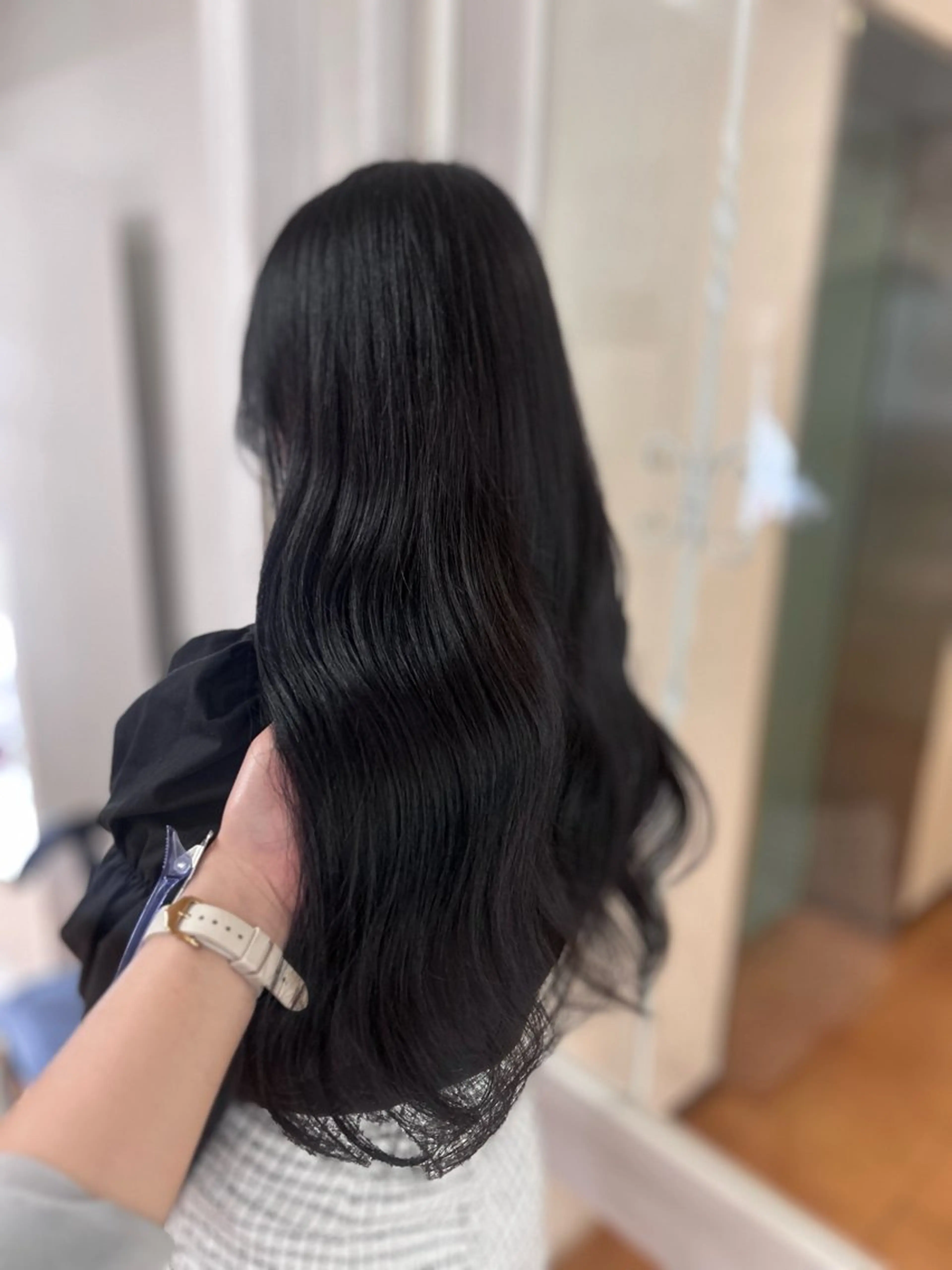 カラー 黒髪 ラベンダーカラー カット ヘアカラー CIEL 難波店所属・🎀透明感/レイヤ ー/Kotona🎀のヘアスタイル