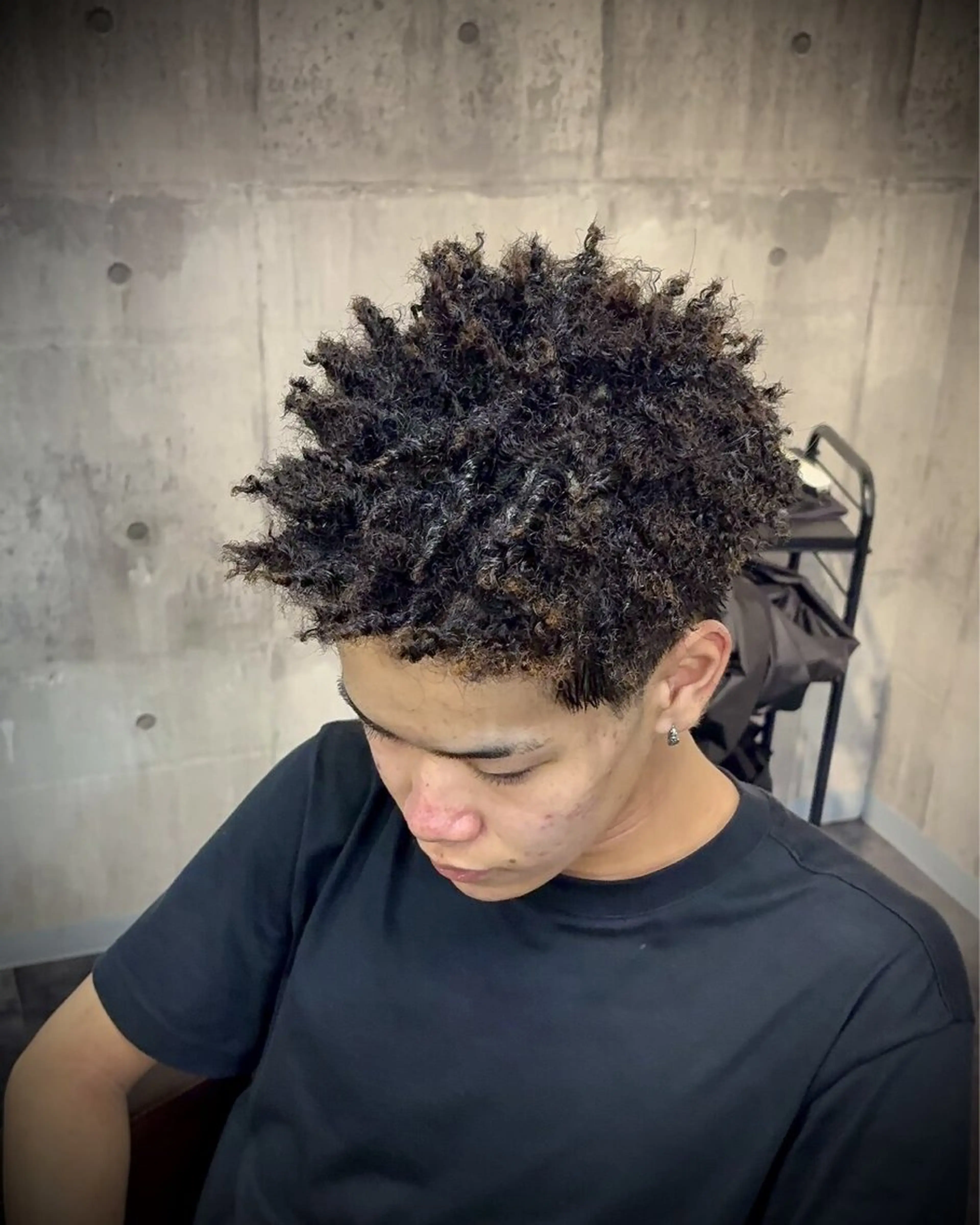 ショート パーマ メンズ カット パーマ 三谷 仁のヘアスタイル