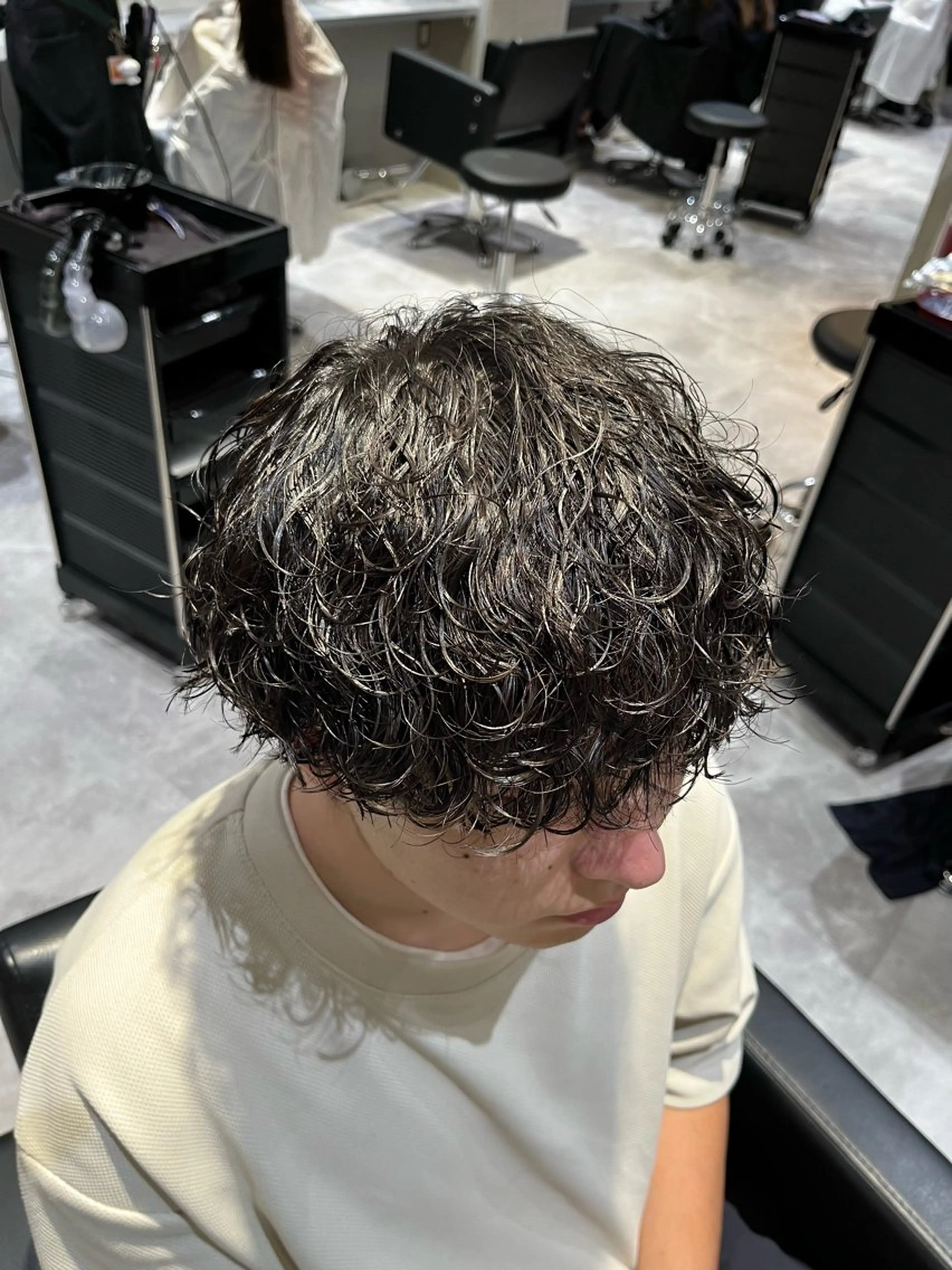 パーマ メンズ カット パーマ トリートメント ヘアセット 👑メンズパーマの 天才店長望月👑のヘアスタイル