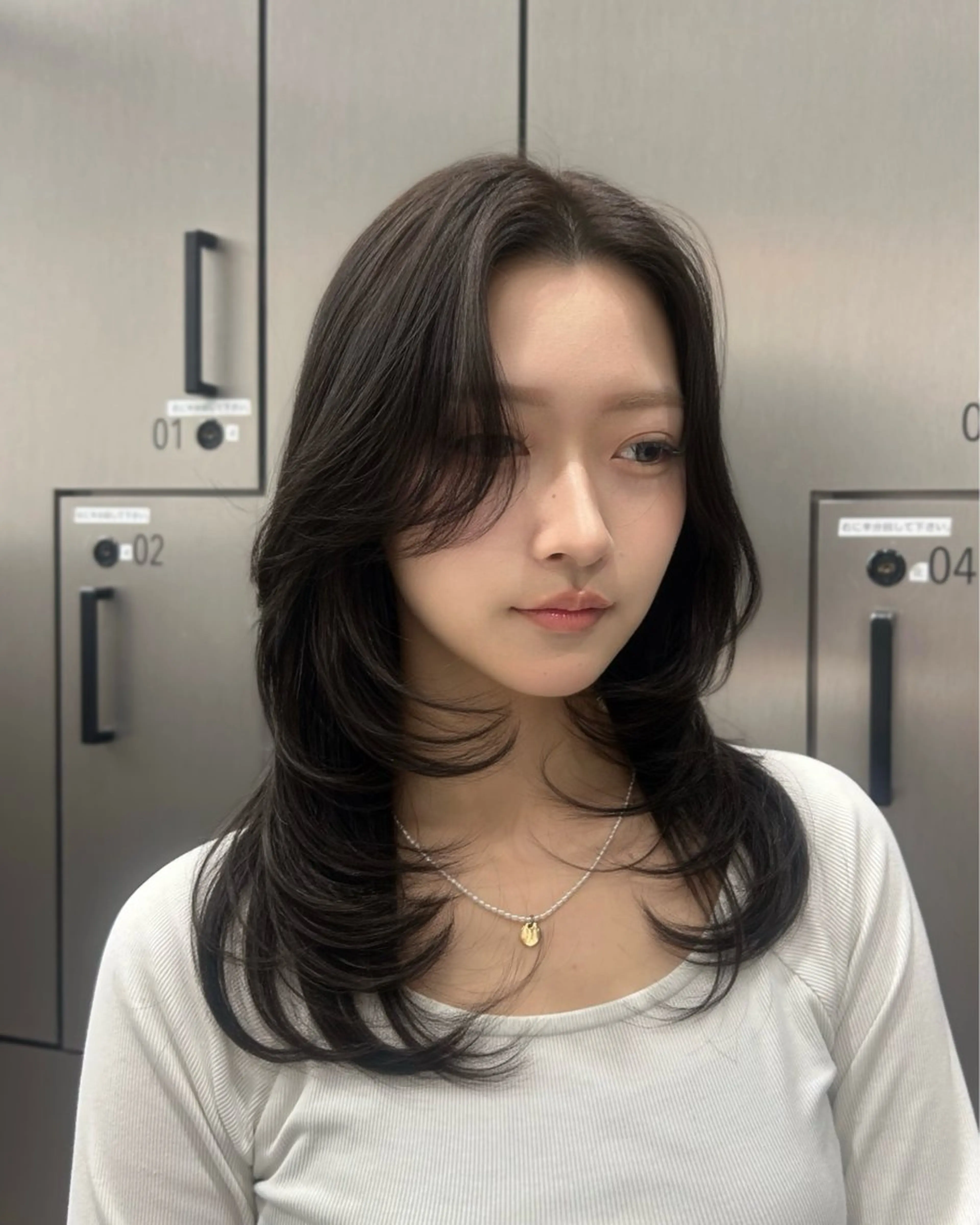 ロング ハッシュカット レイヤーカット カット ヘアカラー 大人レイヤー/艶美髪 🇺🇸TOMONAのヘアスタイル