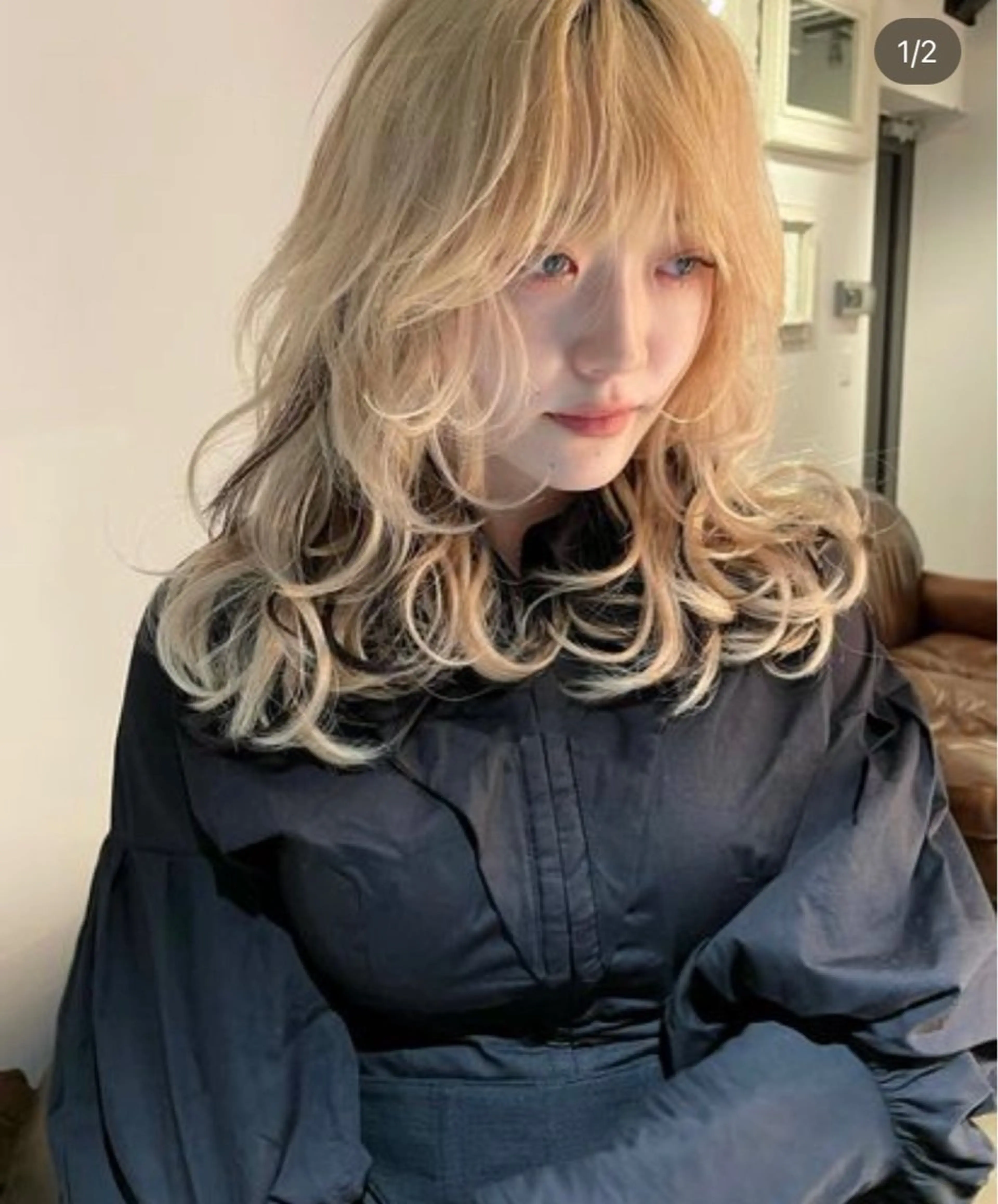 セミロング カラー カット ヘアカラー トリートメント GO TODAY シェアサロン Flos店所属・耳つぼジュエリー 👂🏻🌸ayaのエステ・リラクイメージ