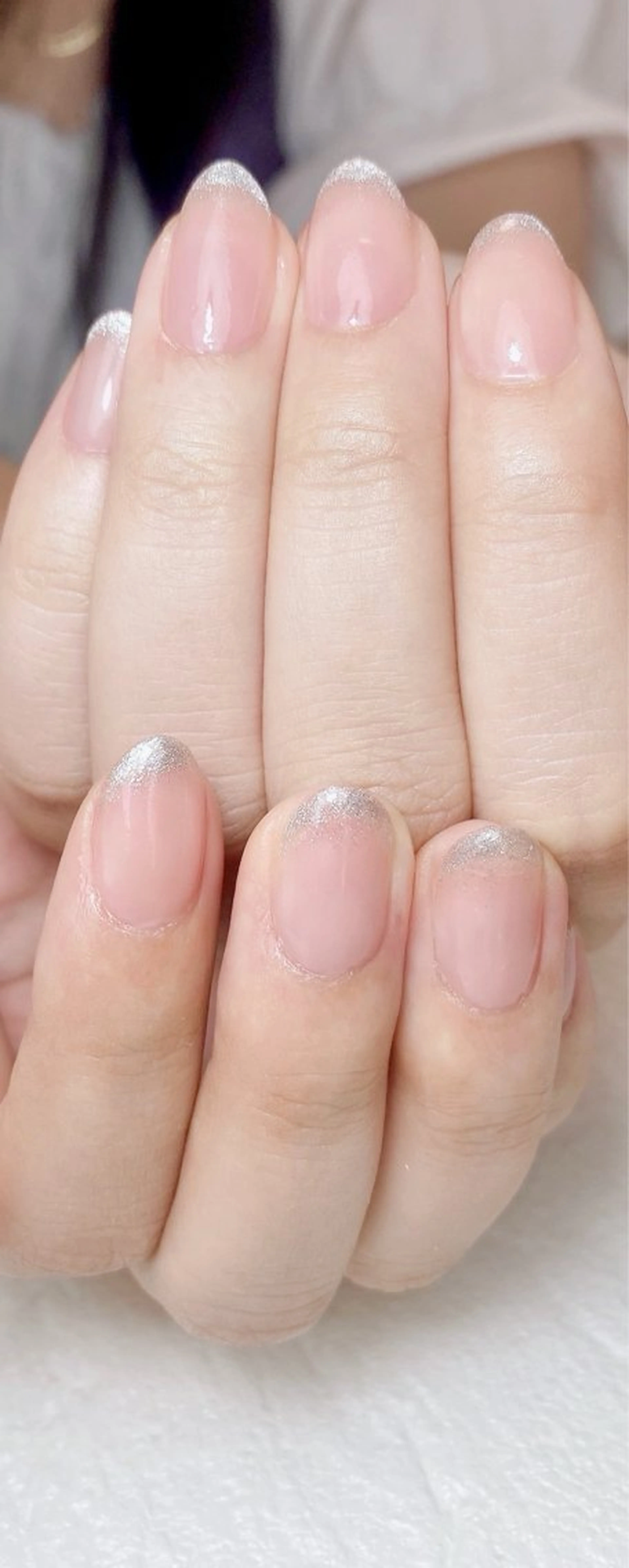 ネイル フレンチネイル マグネットネイル マグネットフレンチ ワンホンネイル ハンドネイル Nail Salon K 🧸美爪育成のネイルデザイン