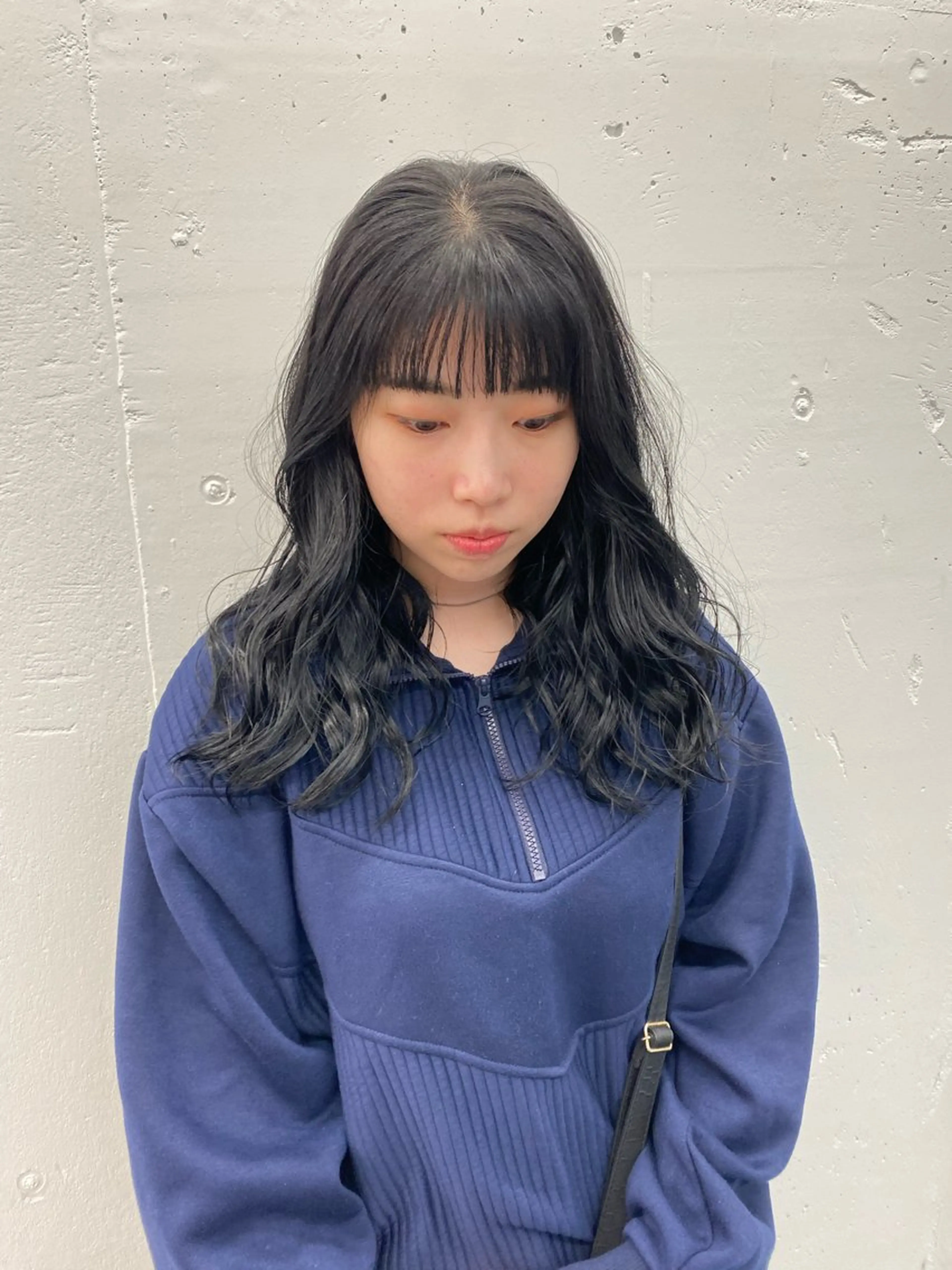 セミロング カラー ヘアアレンジ 透明感カラー 夕羽夢🍓矢場/ 透明感カラーのヘアスタイル